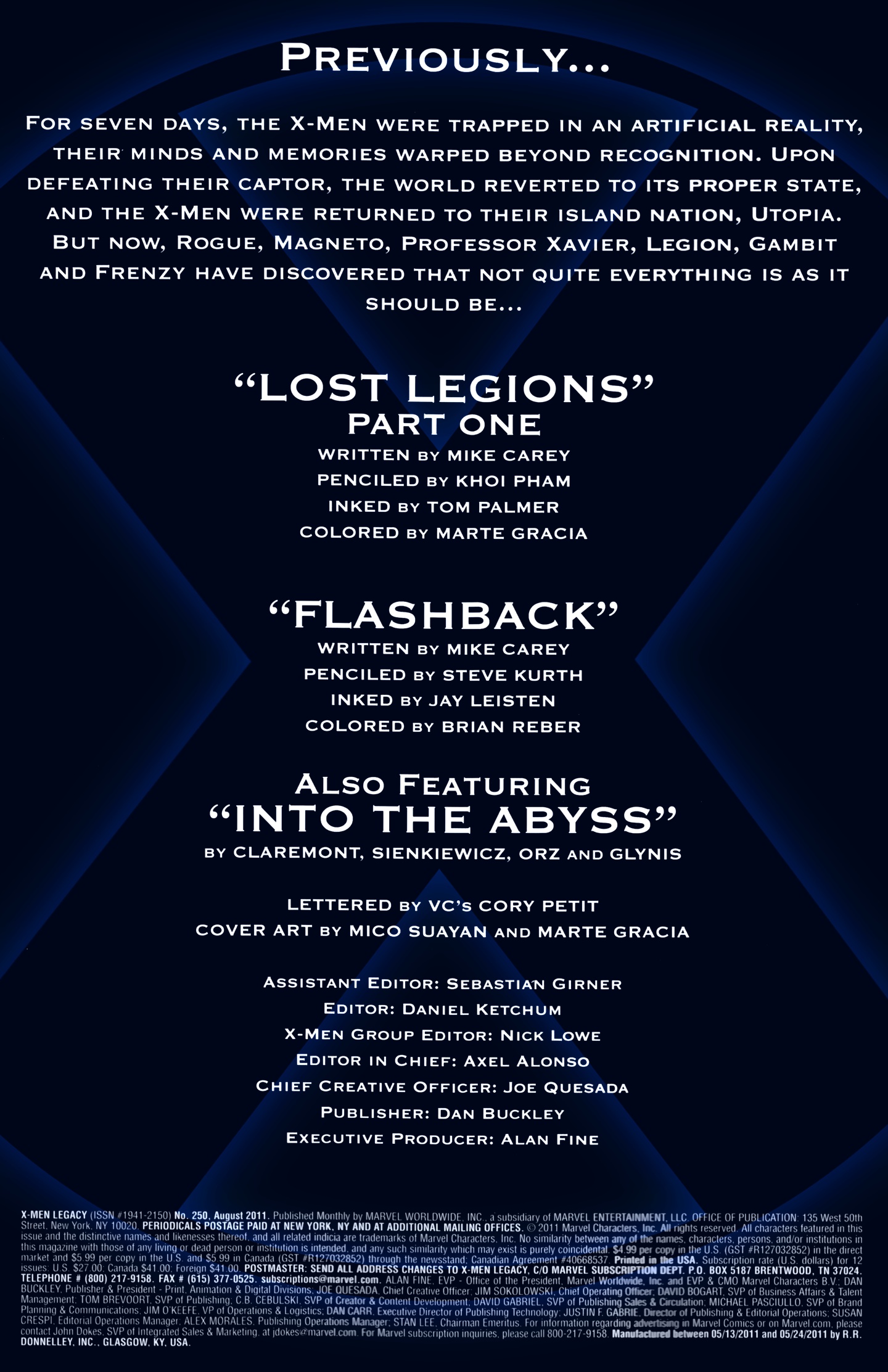 Read online X-Men Legacy (2008) comic -  Issue #250 - 2