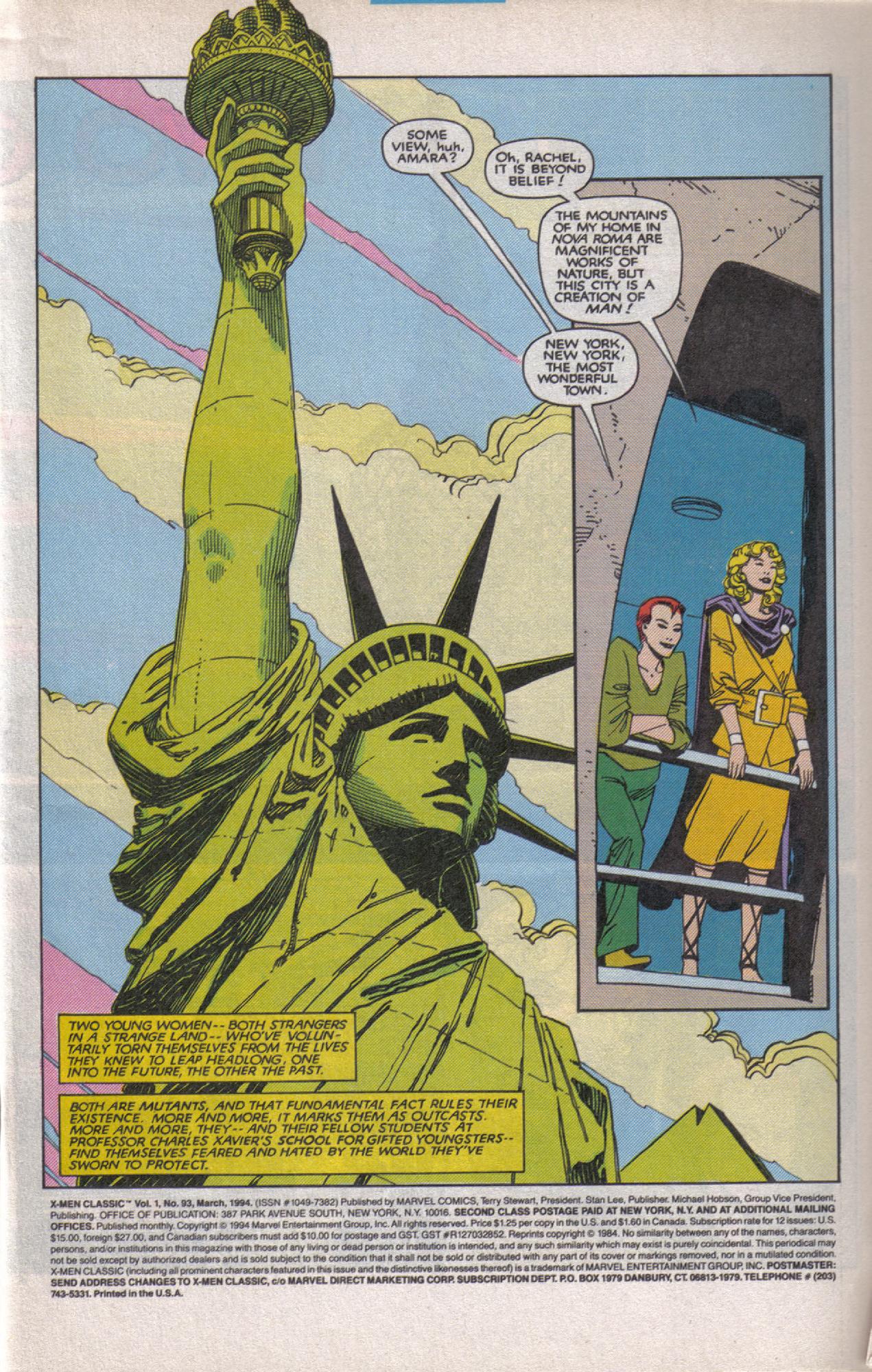 Read online X-Men Classic comic -  Issue #93 - 2