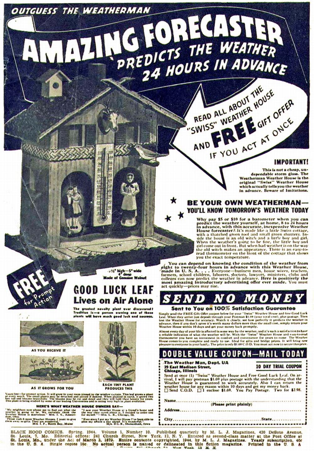 Read online Black Hood Comics comic -  Issue #10 - 2