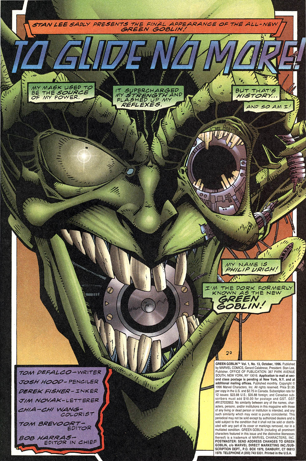 Read online Green Goblin comic -  Issue #13 - 2