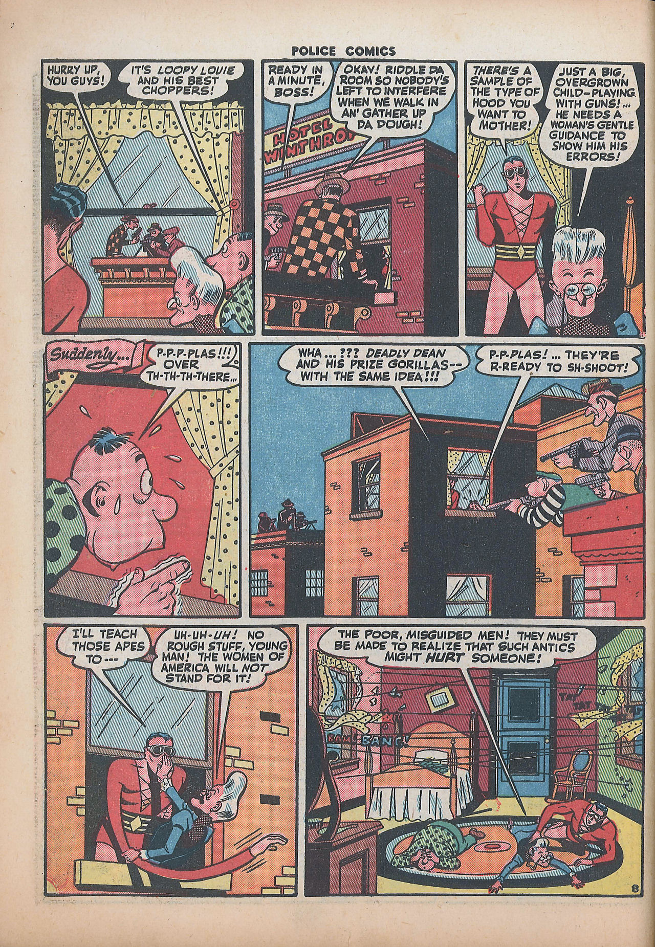 Read online Police Comics comic -  Issue #34 - 10