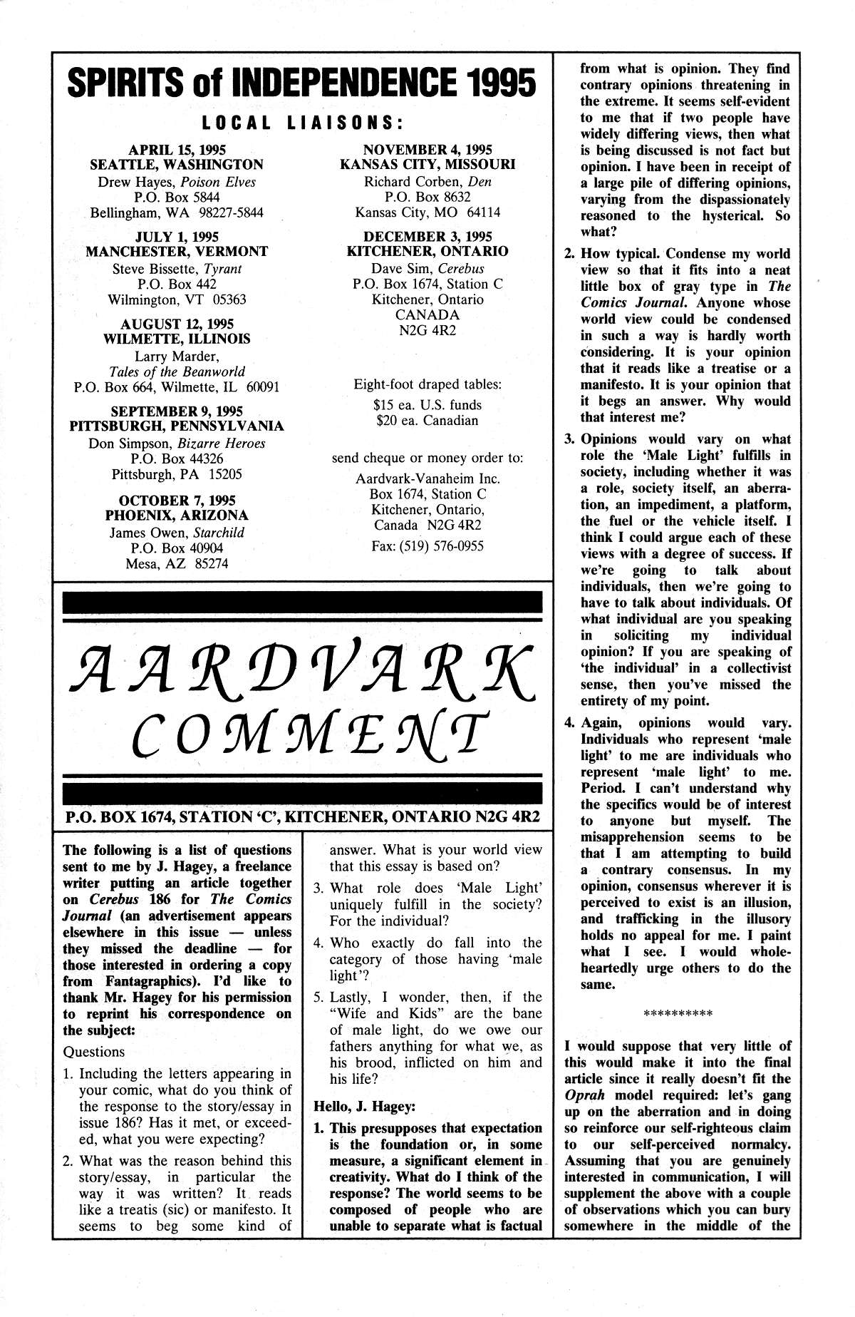 Cerebus Issue #192 #191 - English 34