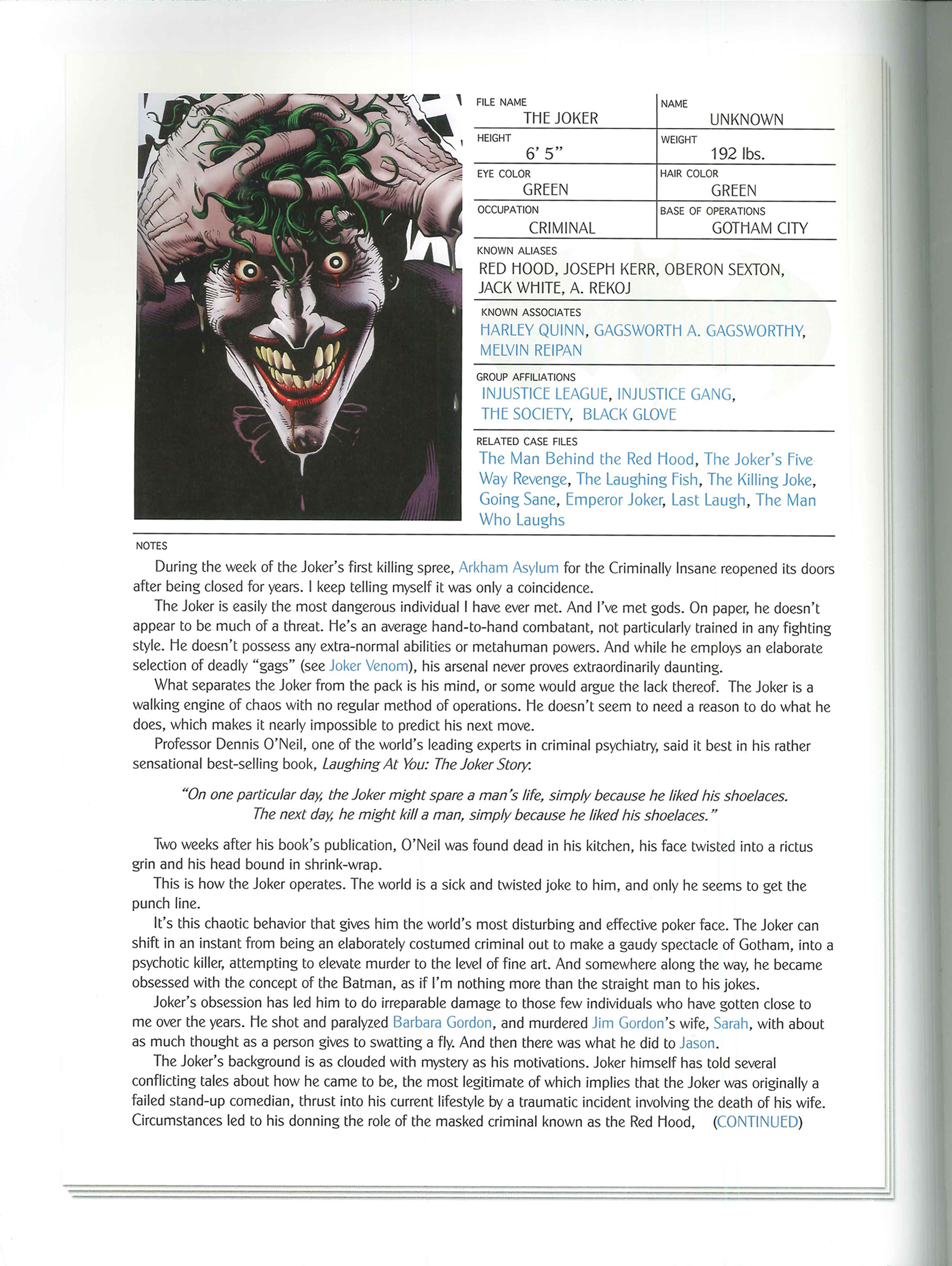 Read online The Batman Files comic -  Issue # TPB (Part 1) - 70