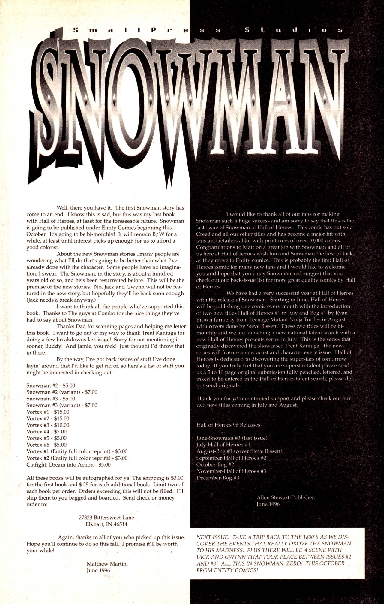 Read online Snowman comic -  Issue #3 - 26