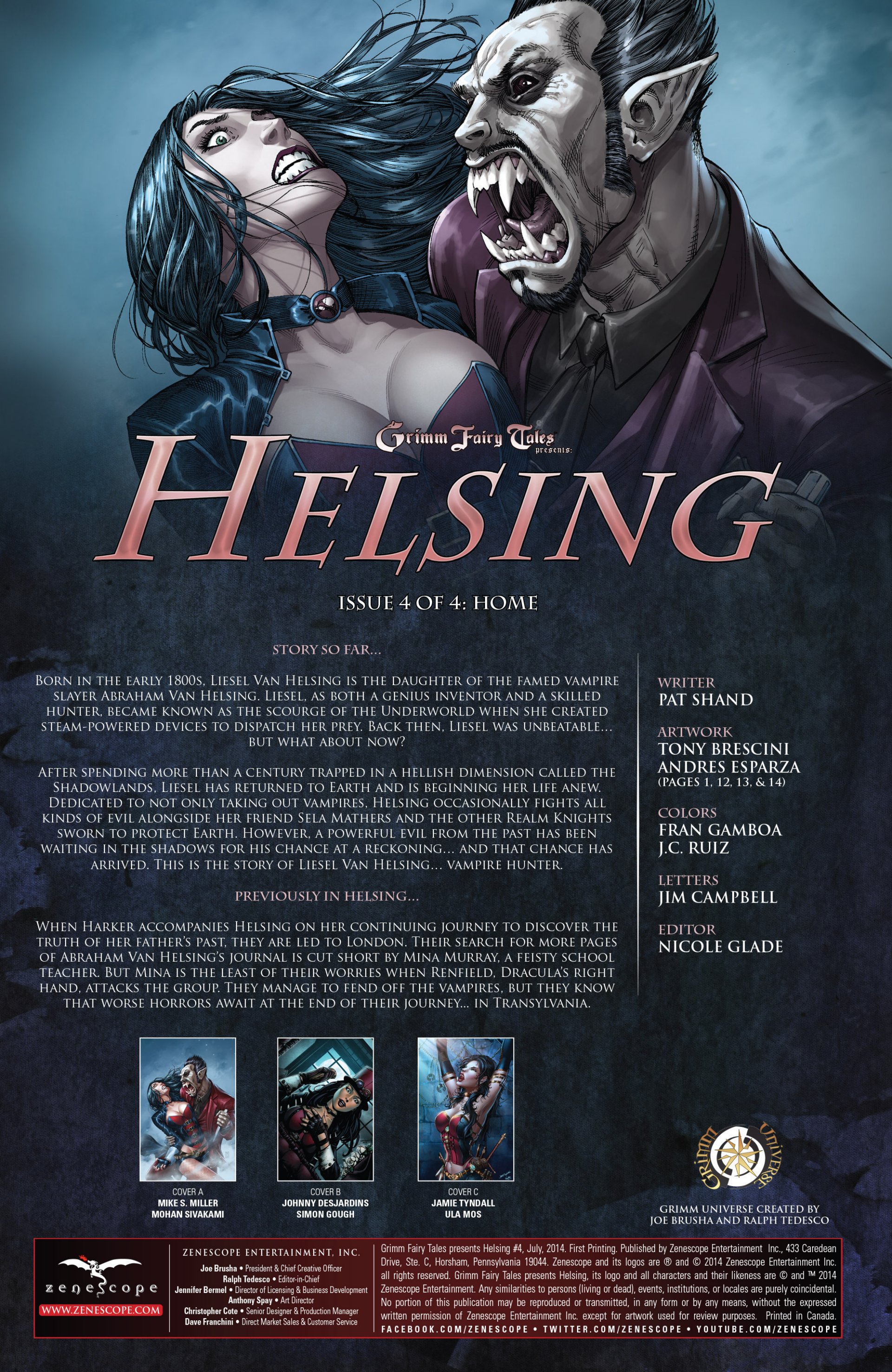 Read online Grimm Fairy Tales presents Helsing comic -  Issue #4 - 2