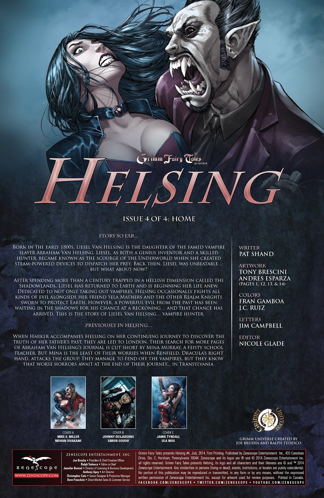 Grimm Fairy Tales presents Helsing issue 4 - Page 2