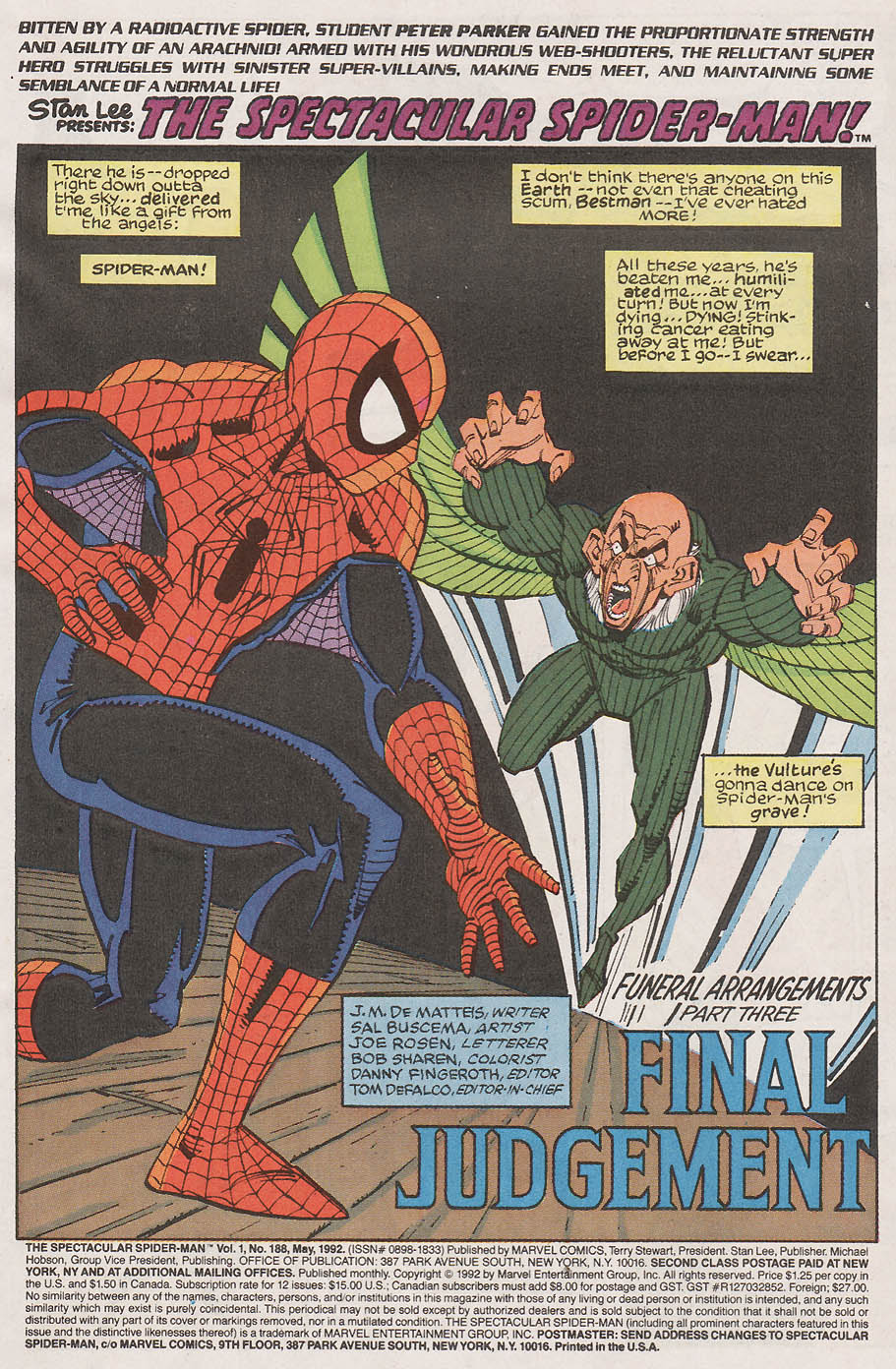 Read online The Spectacular Spider-Man (1976) comic -  Issue #188 - 2