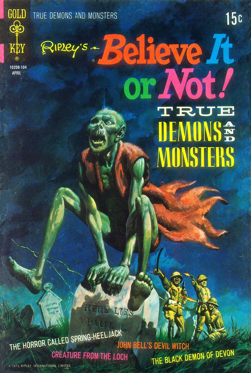 Read online Ripley's Believe it or Not! (1965) comic -  Issue #25 - 1
