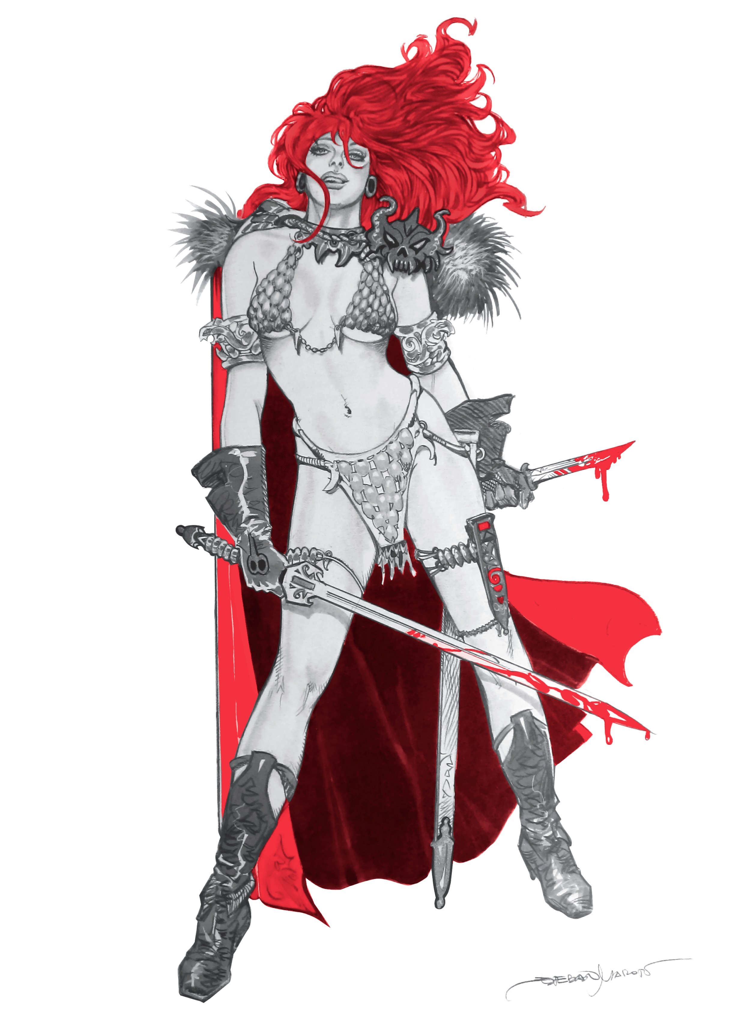 Read online Red Sonja: Ballad of the Red Goddess comic -  Issue # TPB - 77