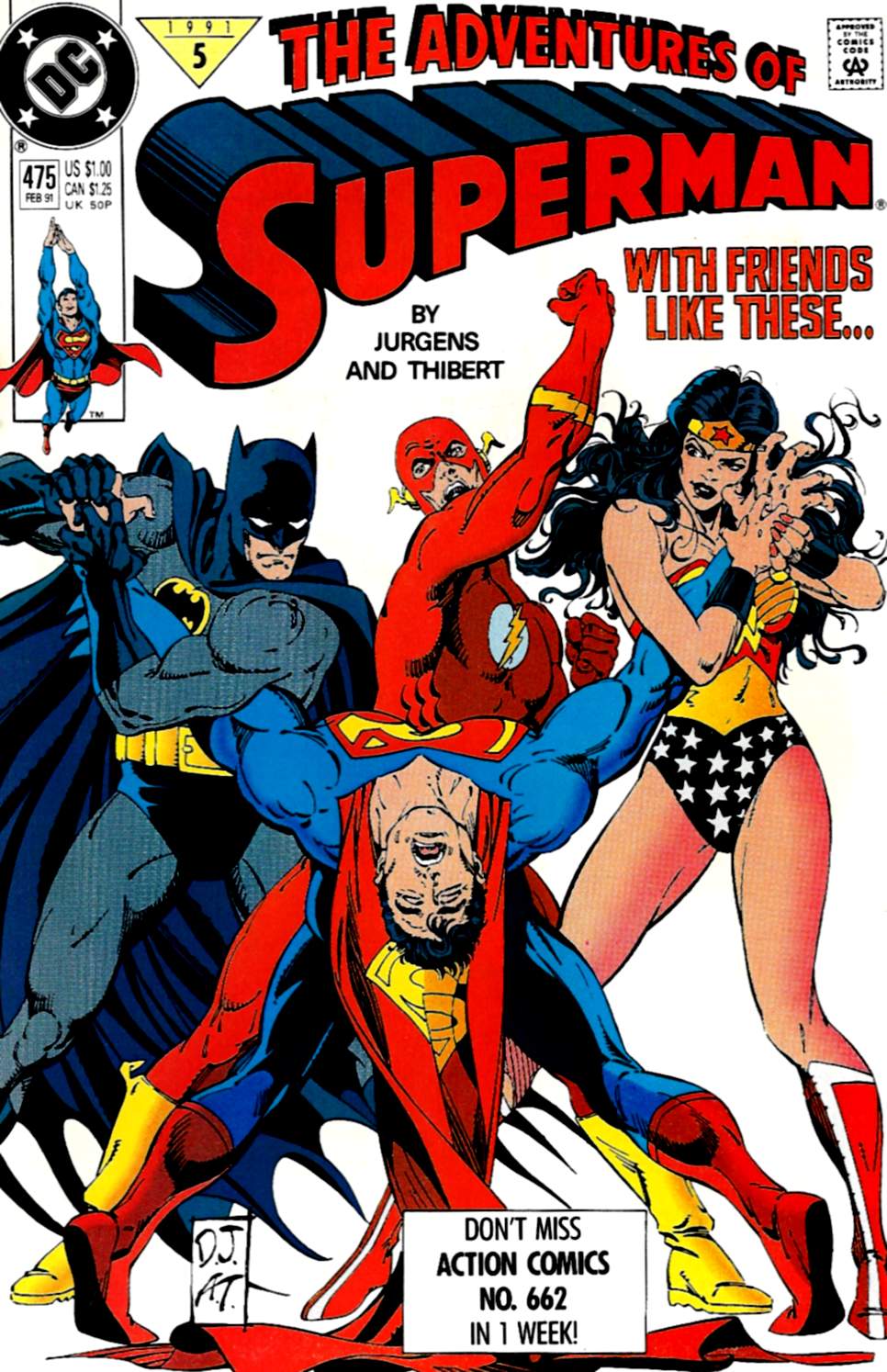 Read online Adventures of Superman (1987) comic -  Issue #475 - 1