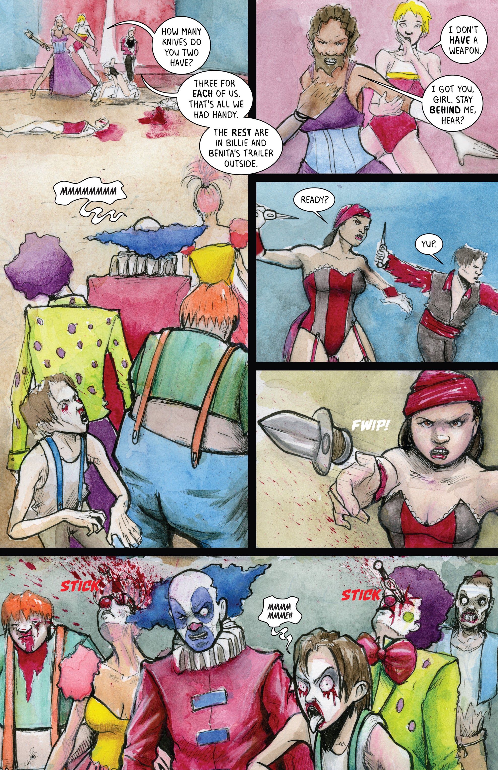 Read online Made Up: Zombie Clown Circus comic -  Issue # Full - 30