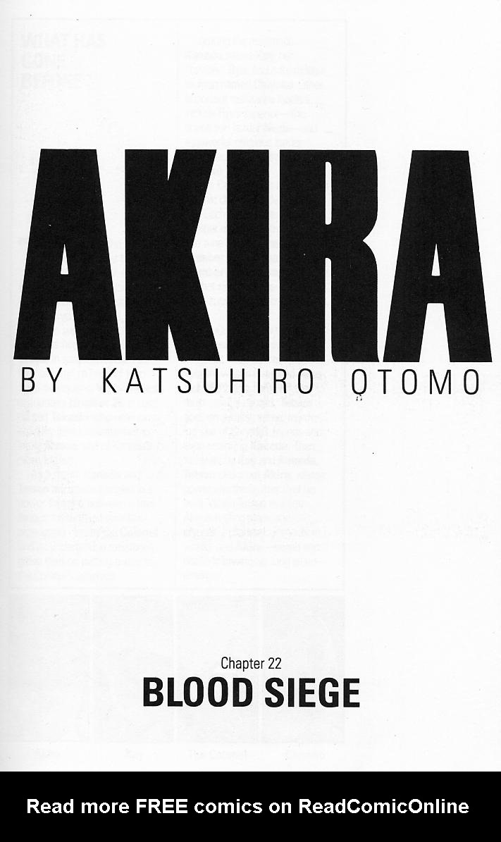 Read online Akira comic -  Issue #22 - 3