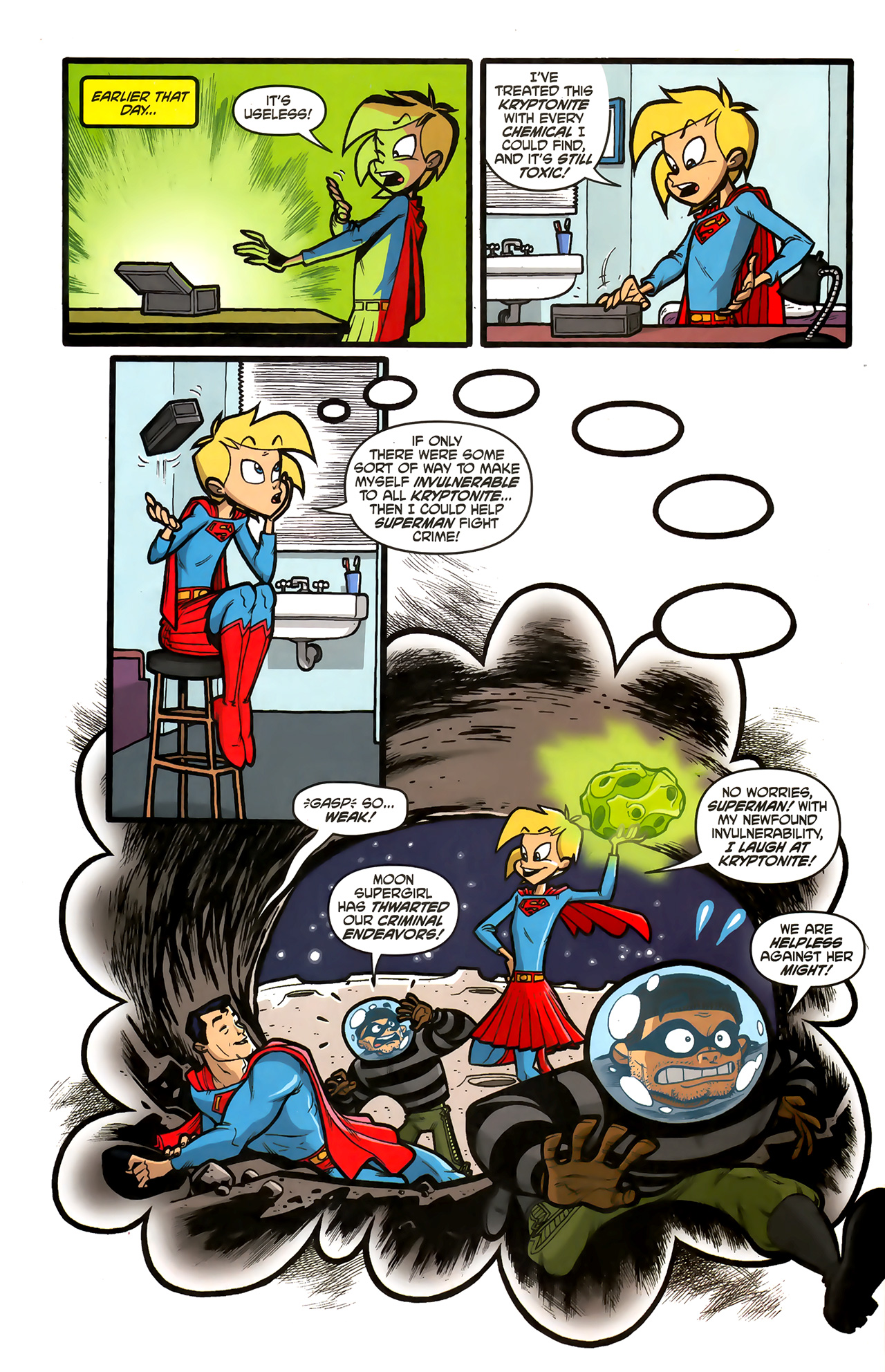 Read online Supergirl: Cosmic Adventures in the 8th Grade comic -  Issue #4 - 3