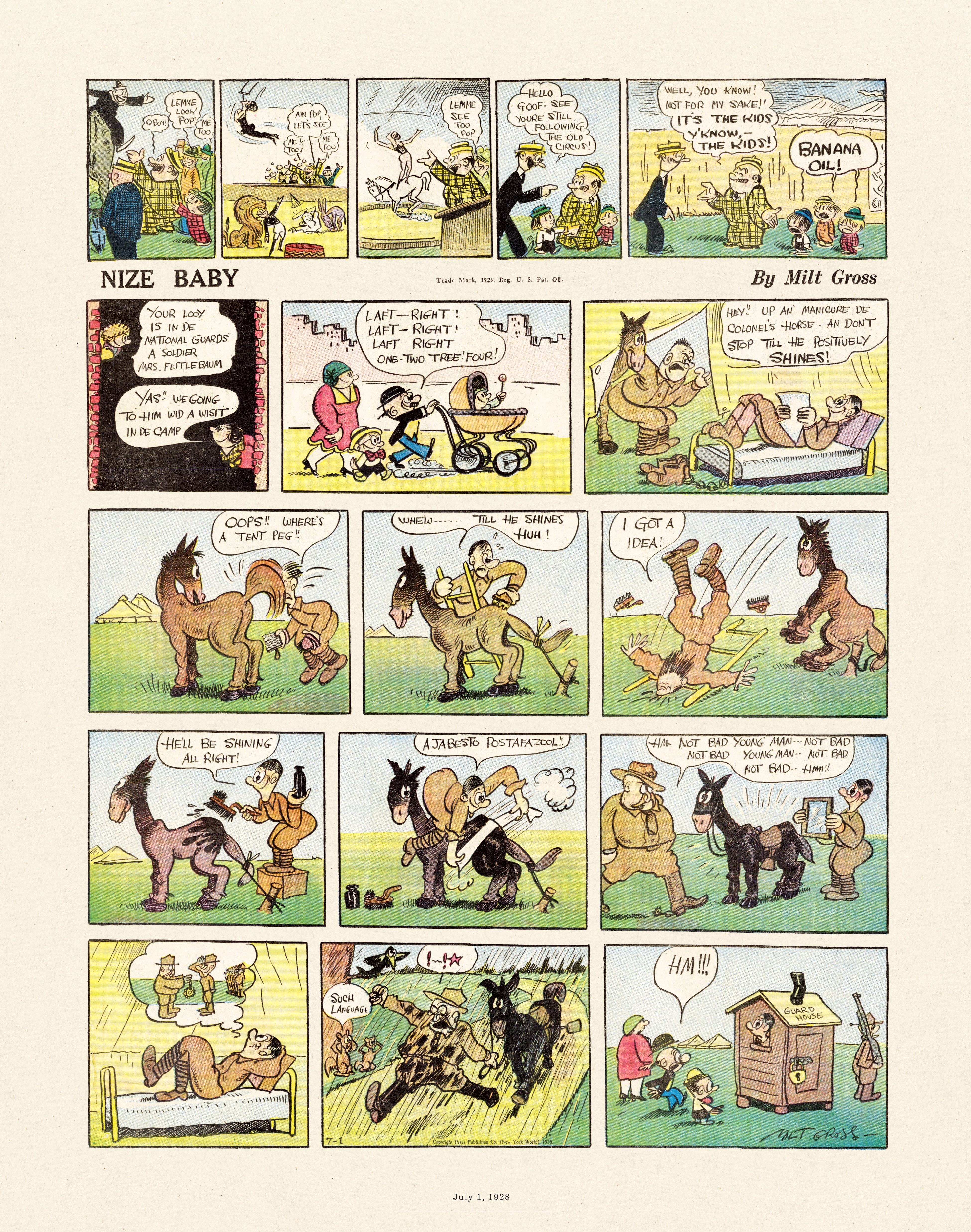 Read online Gross Exaggerations: The Meshuga Comic Strips of Milt Gross comic -  Issue # TPB - 56