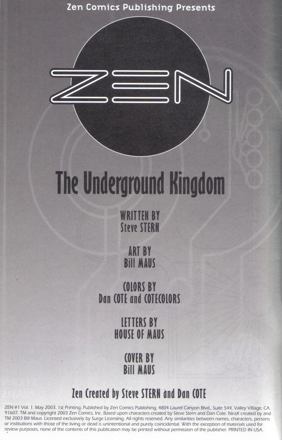 Read online Zen comic -  Issue #1 - 2