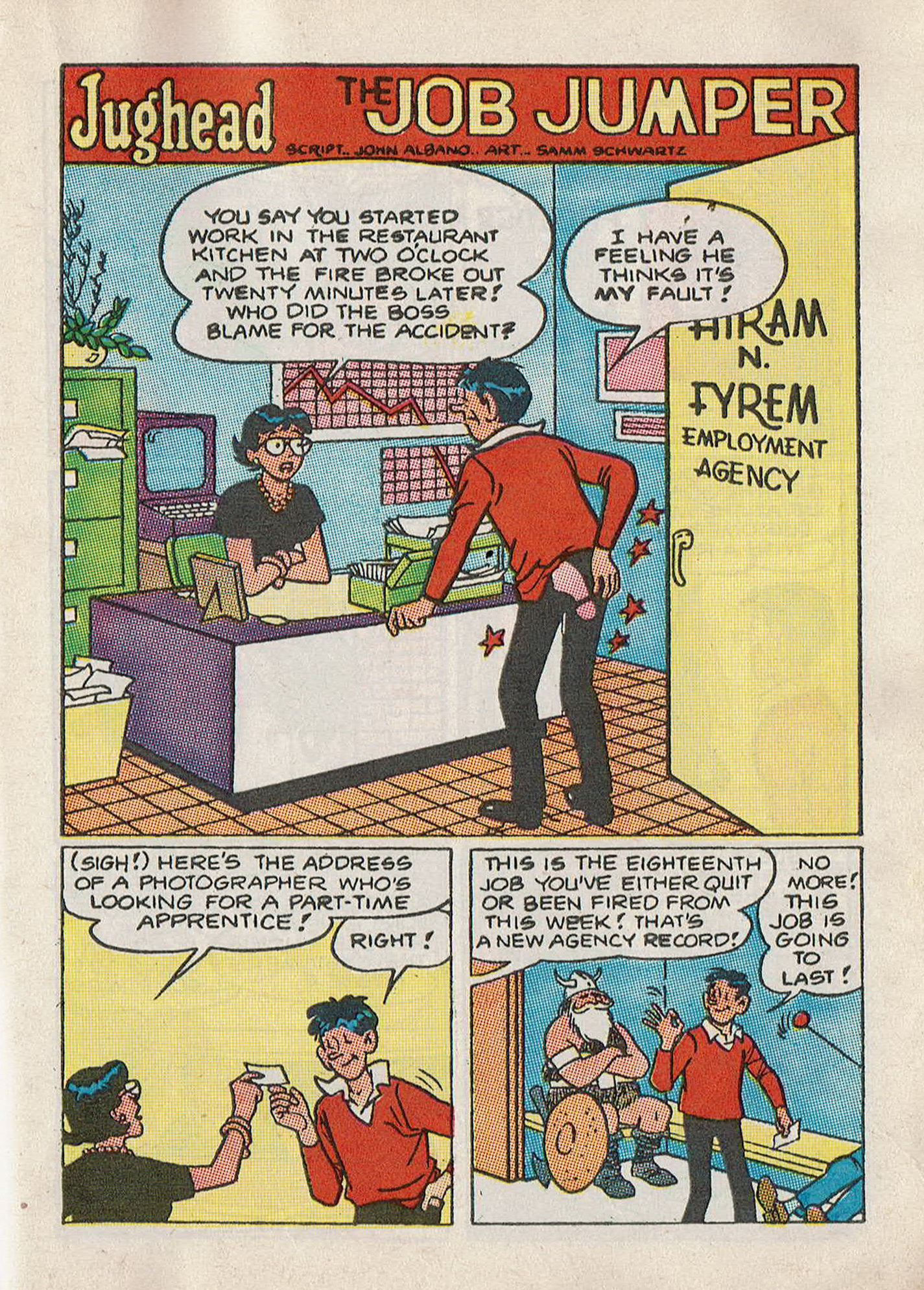 Read online Jughead Jones Comics Digest comic -  Issue #59 - 125