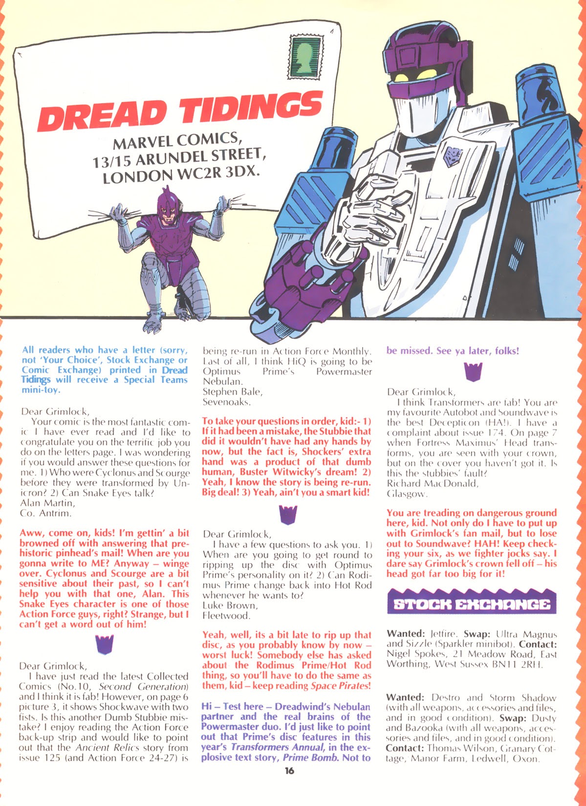 Read online The Transformers (UK) comic -  Issue #185 - 15
