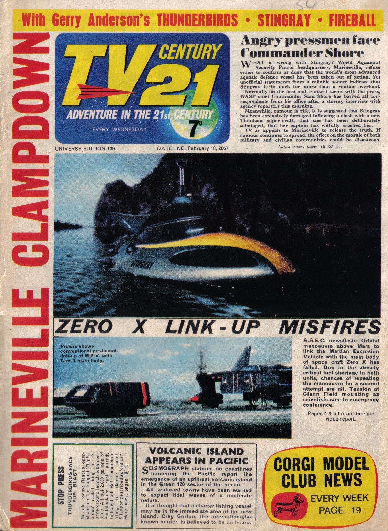 Read online TV Century 21 (TV 21) comic -  Issue #109 - 1