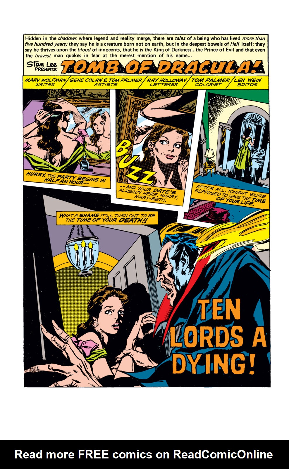 Read online Tomb of Dracula (1972) comic -  Issue #31 - 2