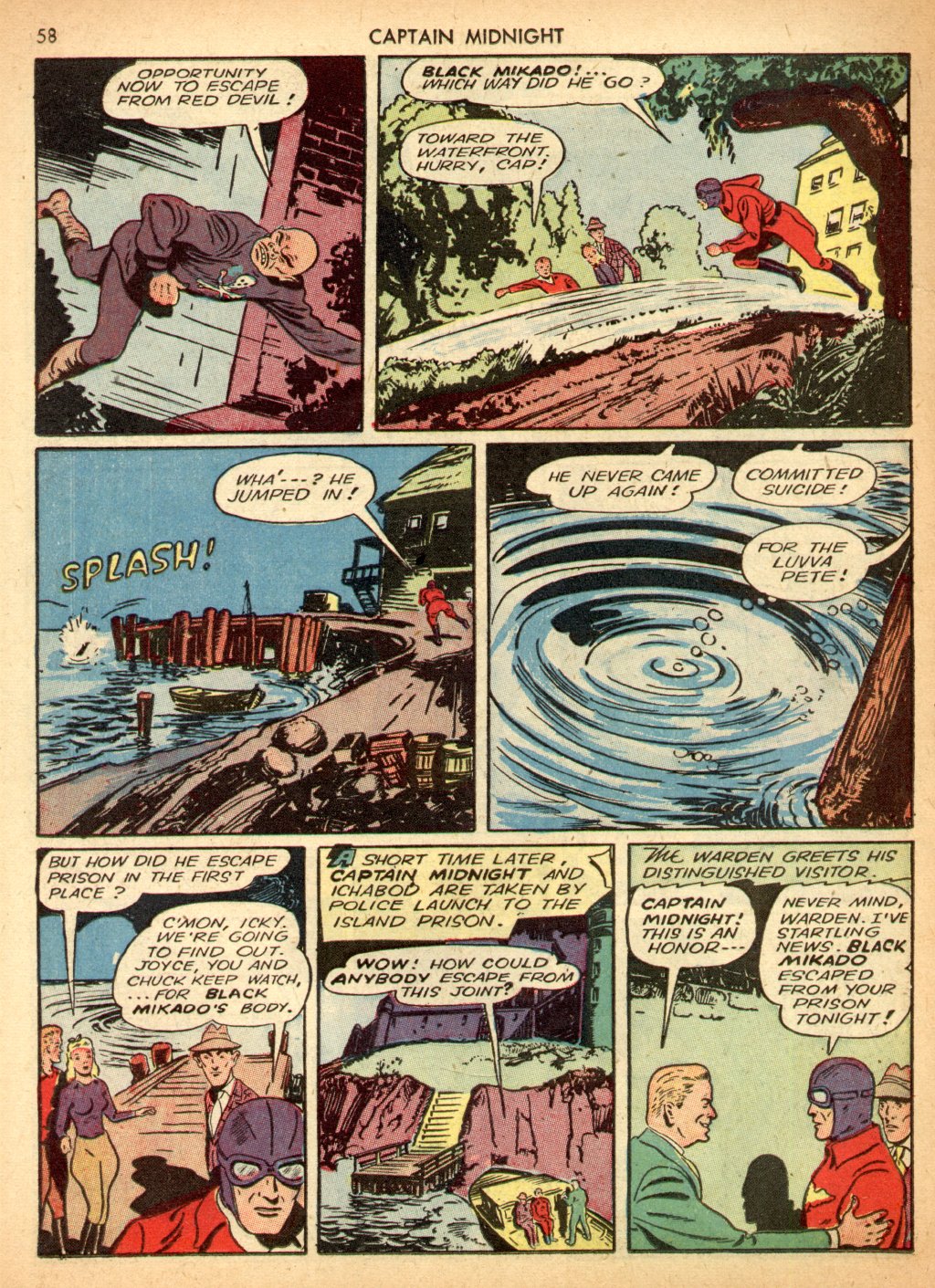 Read online Captain Midnight (1942) comic -  Issue #3 - 58