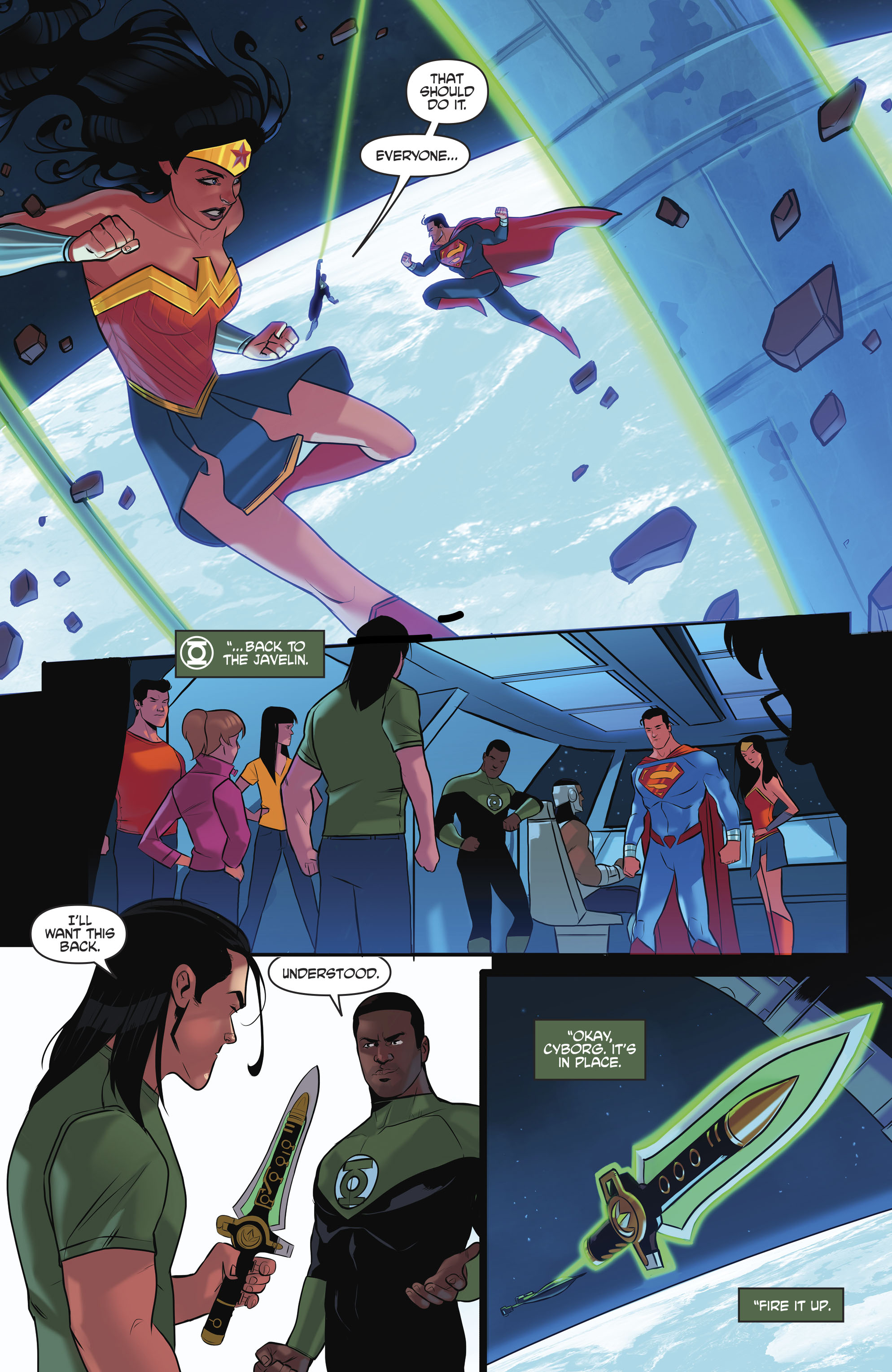 Read online Justice League/Mighty Morphin' Power Rangers comic -  Issue #4 - 8