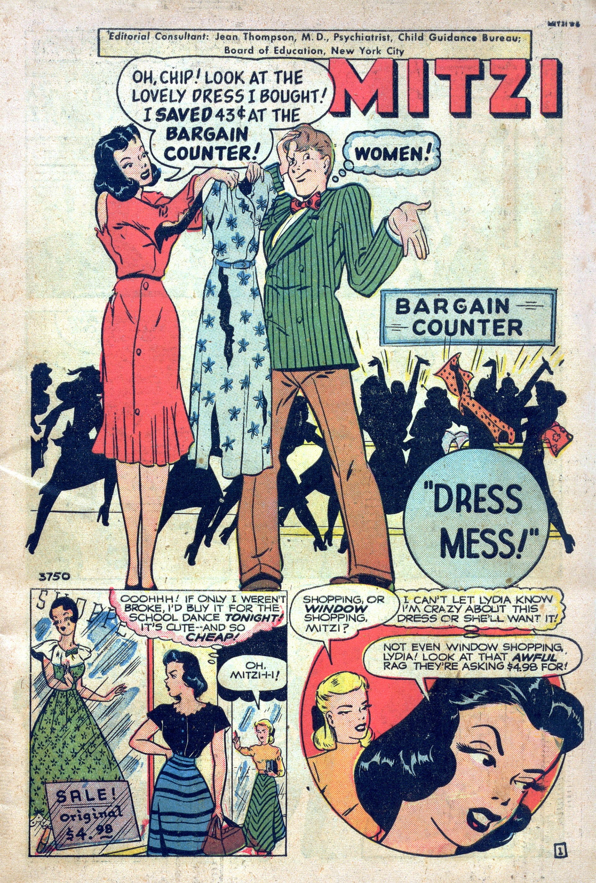 Read online Mitzi's Boy Friend comic -  Issue #6 - 3