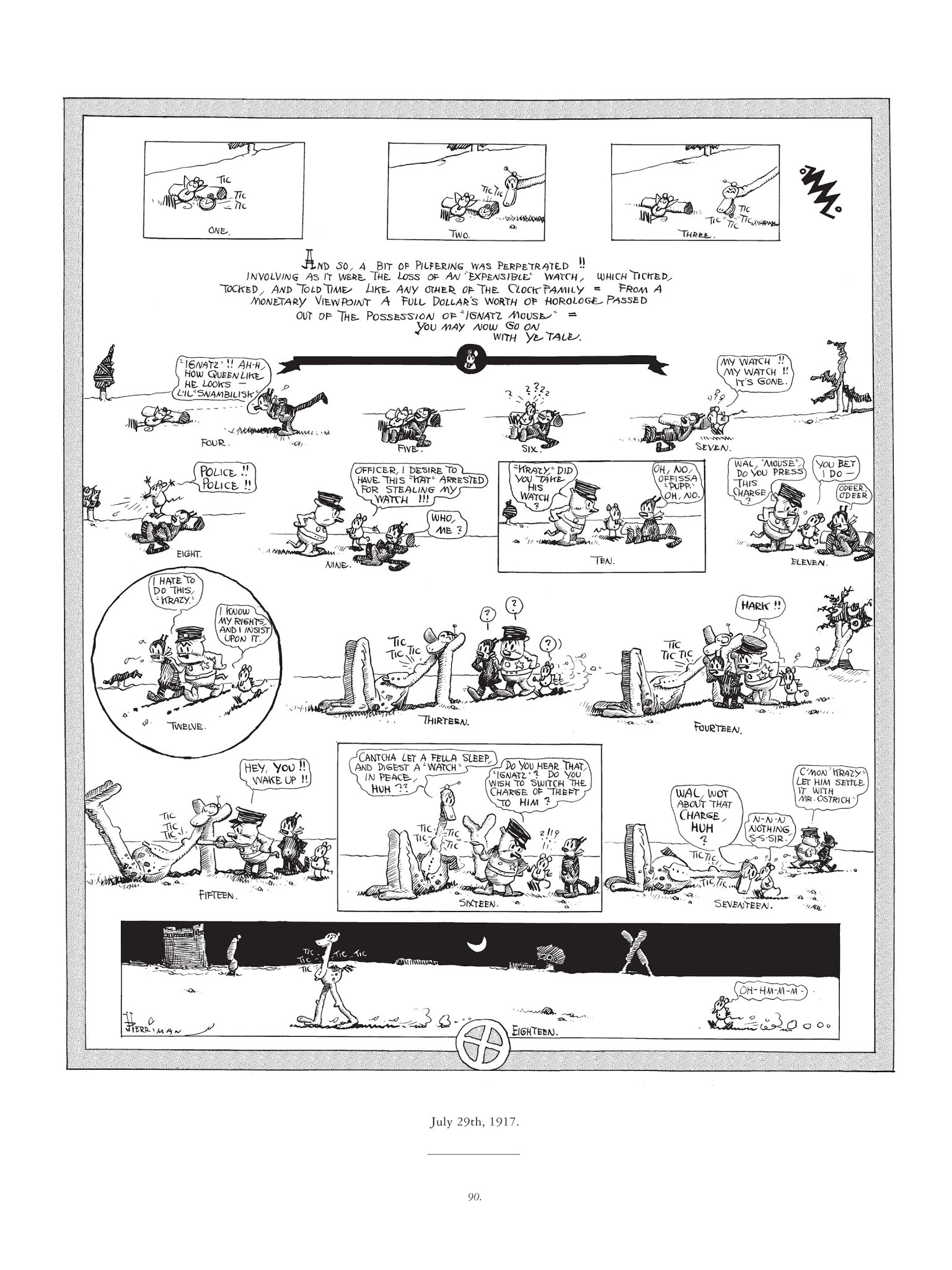Read online Krazy & Ignatz comic -  Issue # TPB 1 - 90