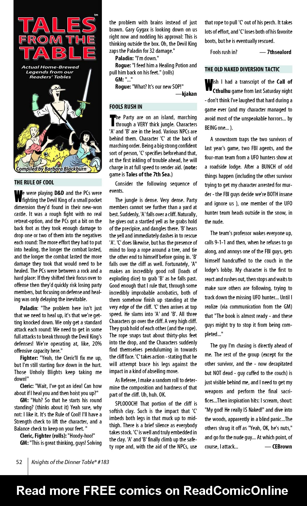 Read online Knights of the Dinner Table comic -  Issue #183 - 54