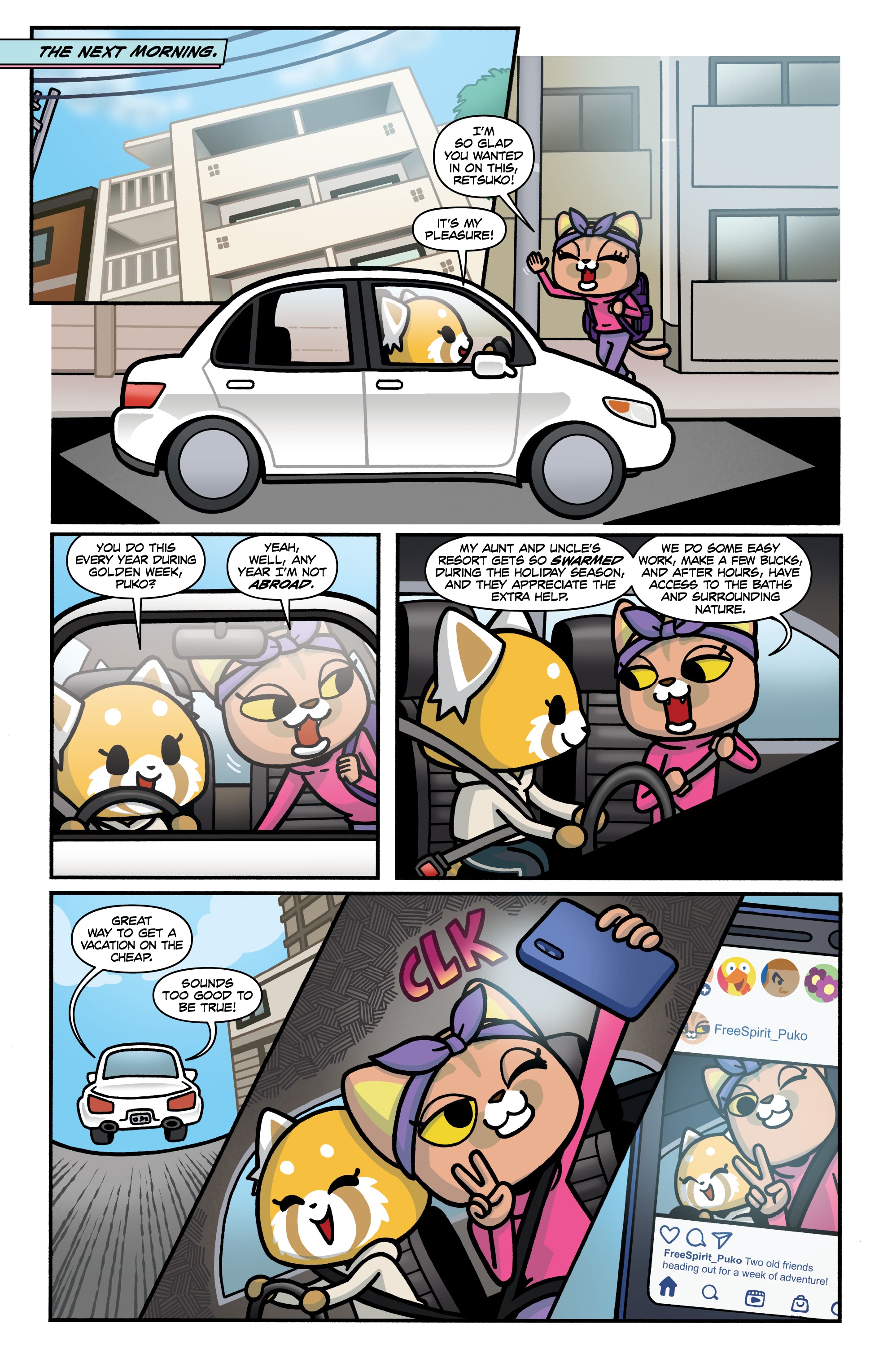 Read online Aggretsuko: Out of Office comic -  Issue #1 - 9
