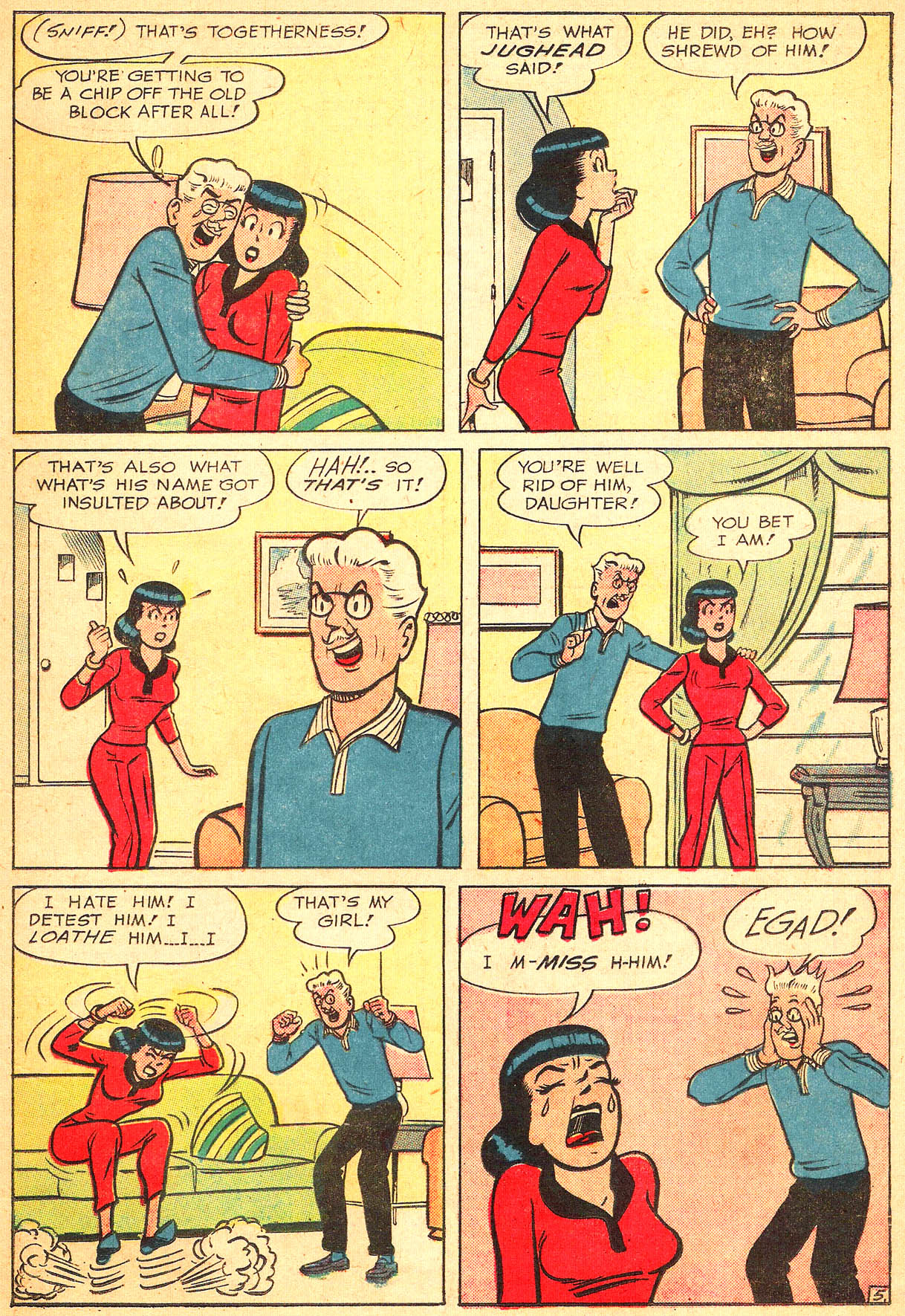 Read online Pep Comics comic -  Issue #168 - 7