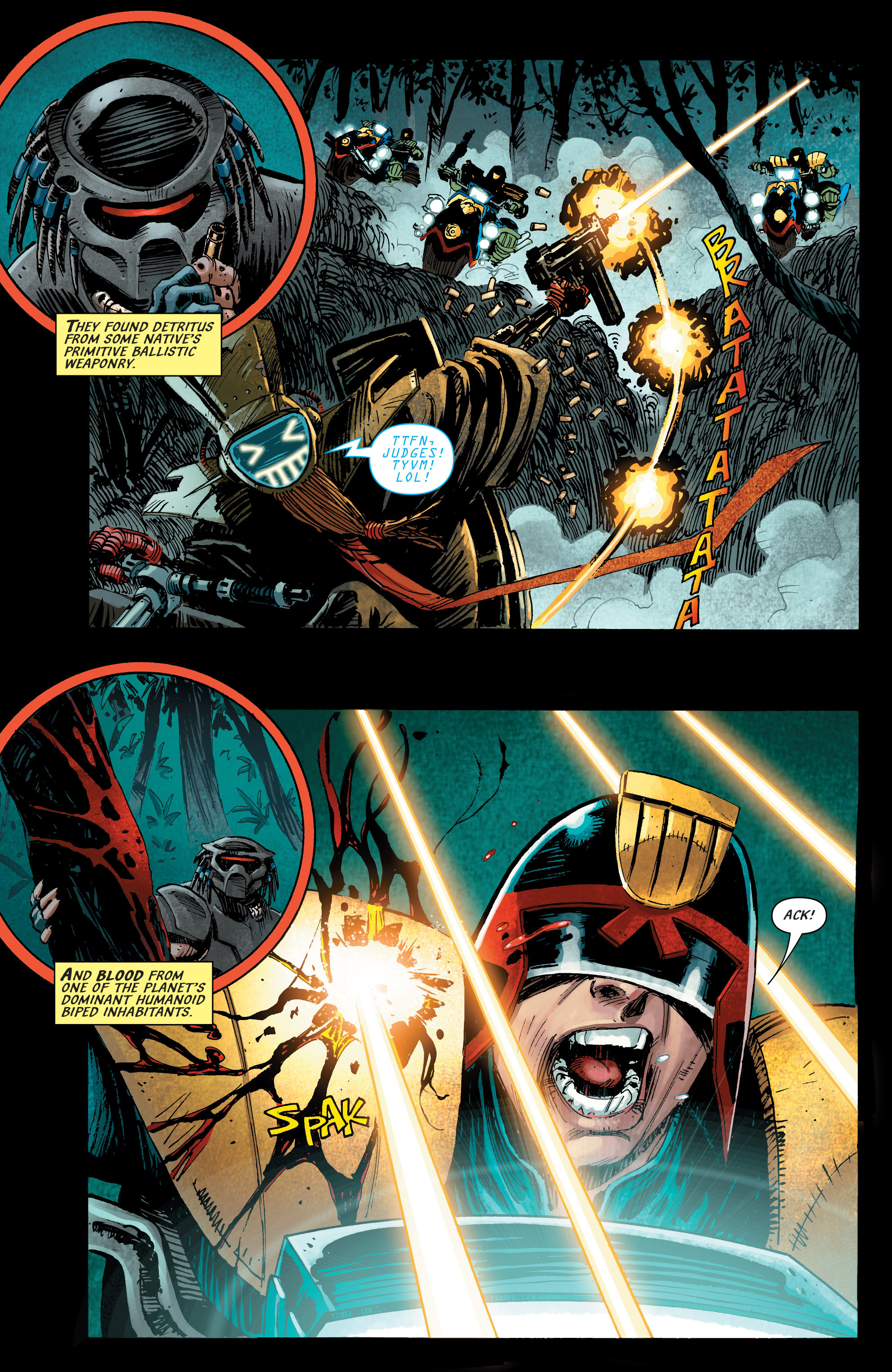Read online Predator Vs. Judge Dredd Vs. Aliens comic -  Issue #2 - 8