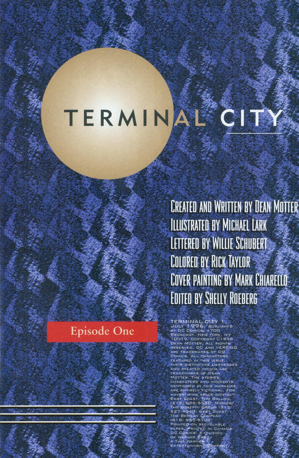 Read online Terminal City comic -  Issue #1 - 2