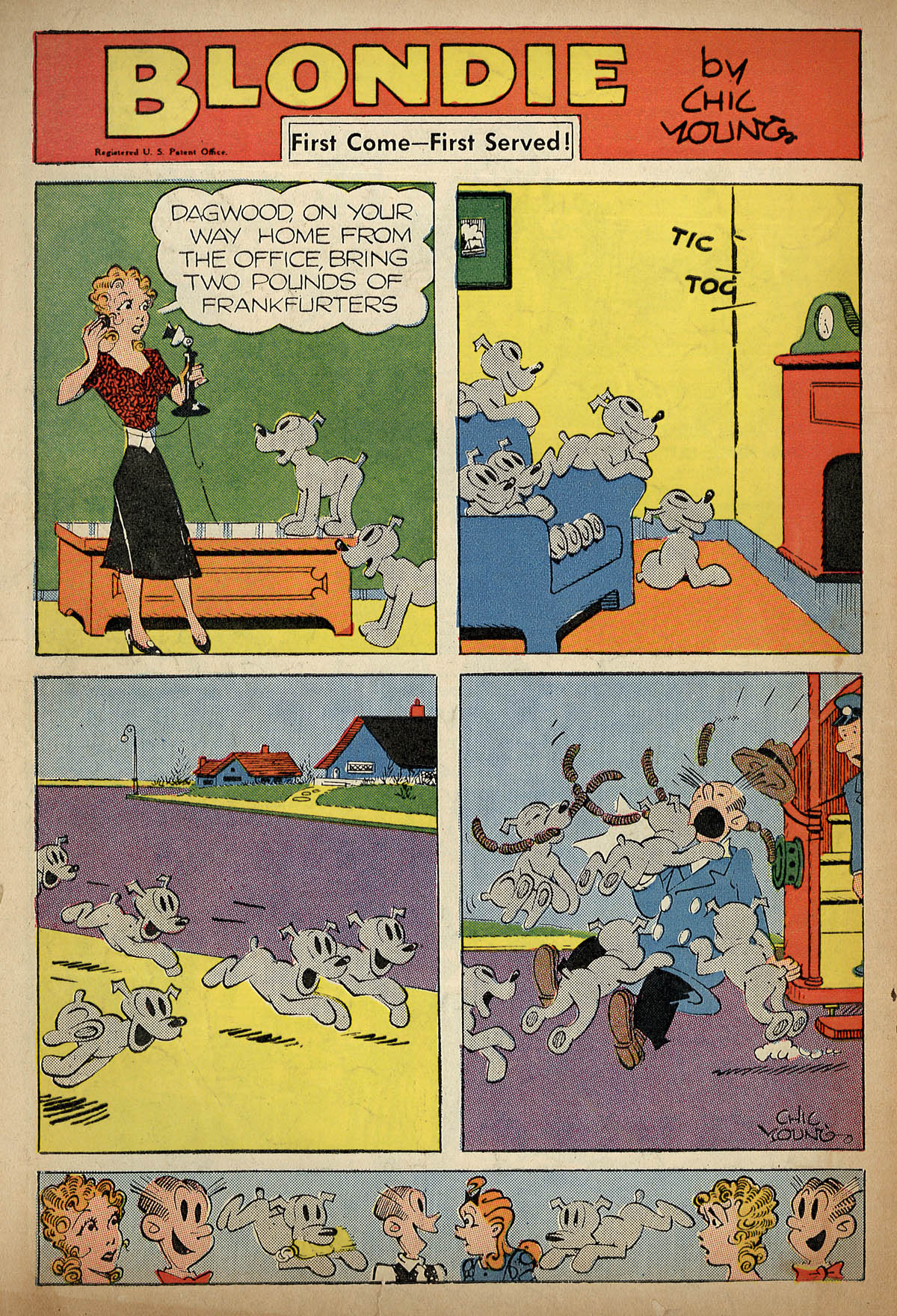 Read online Blondie Comics (1947) comic -  Issue #15 - 36