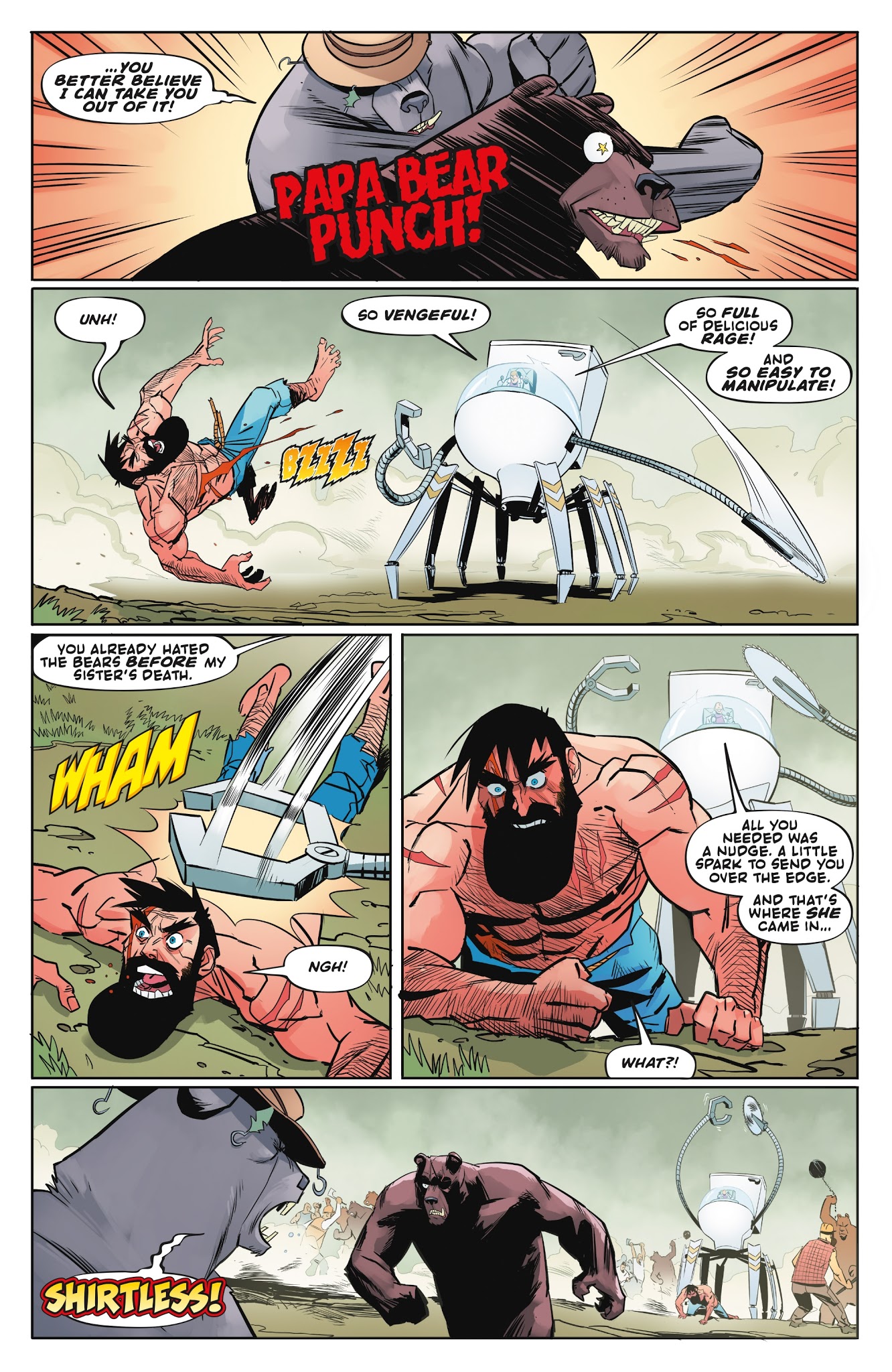 Read online Shirtless Bear-Fighter! comic -  Issue #4 - 22