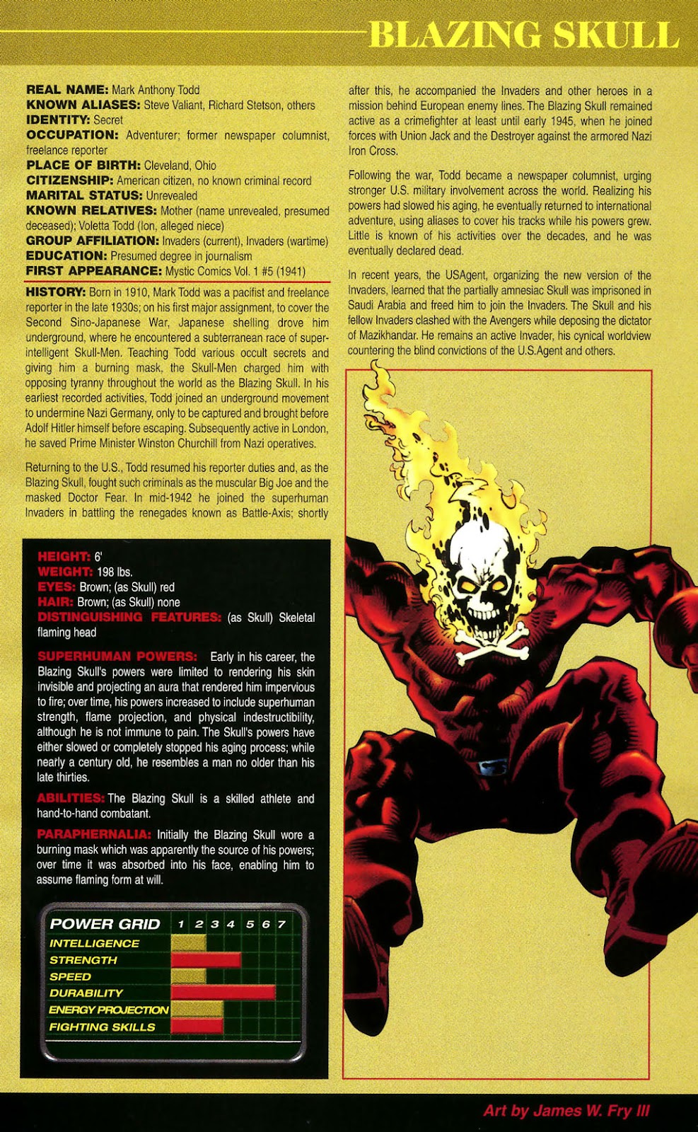 The Official Handbook of the Marvel Universe: Golden Age issue Full - Page 7
