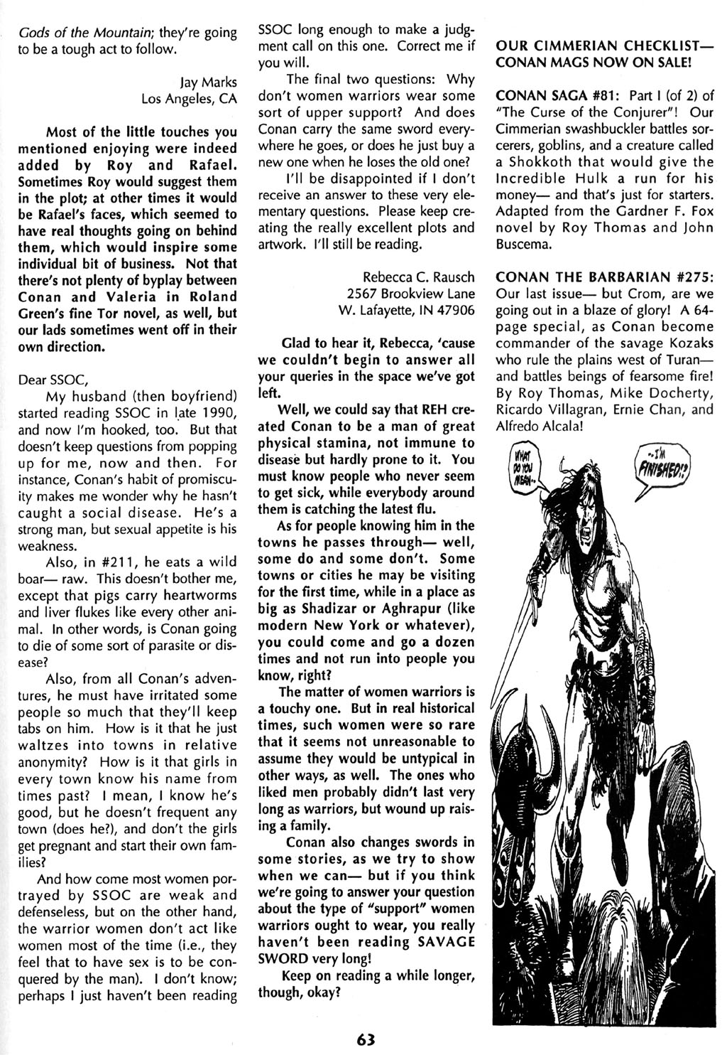 Read online The Savage Sword Of Conan comic -  Issue #216 - 64