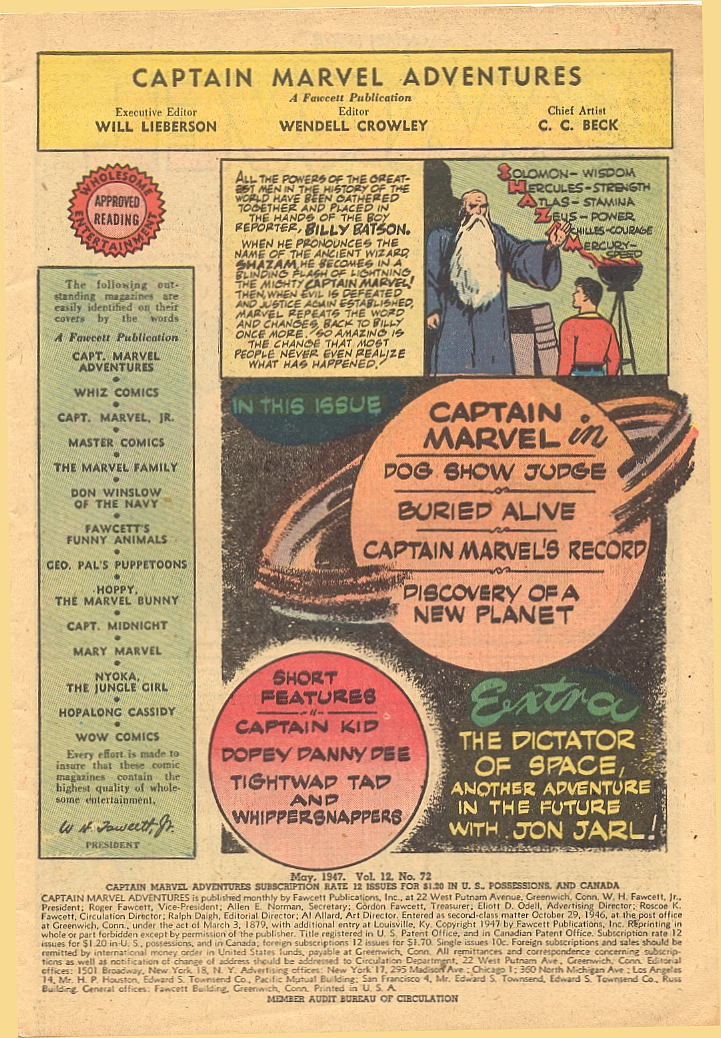 Read online Captain Marvel Adventures comic -  Issue #72 - 3