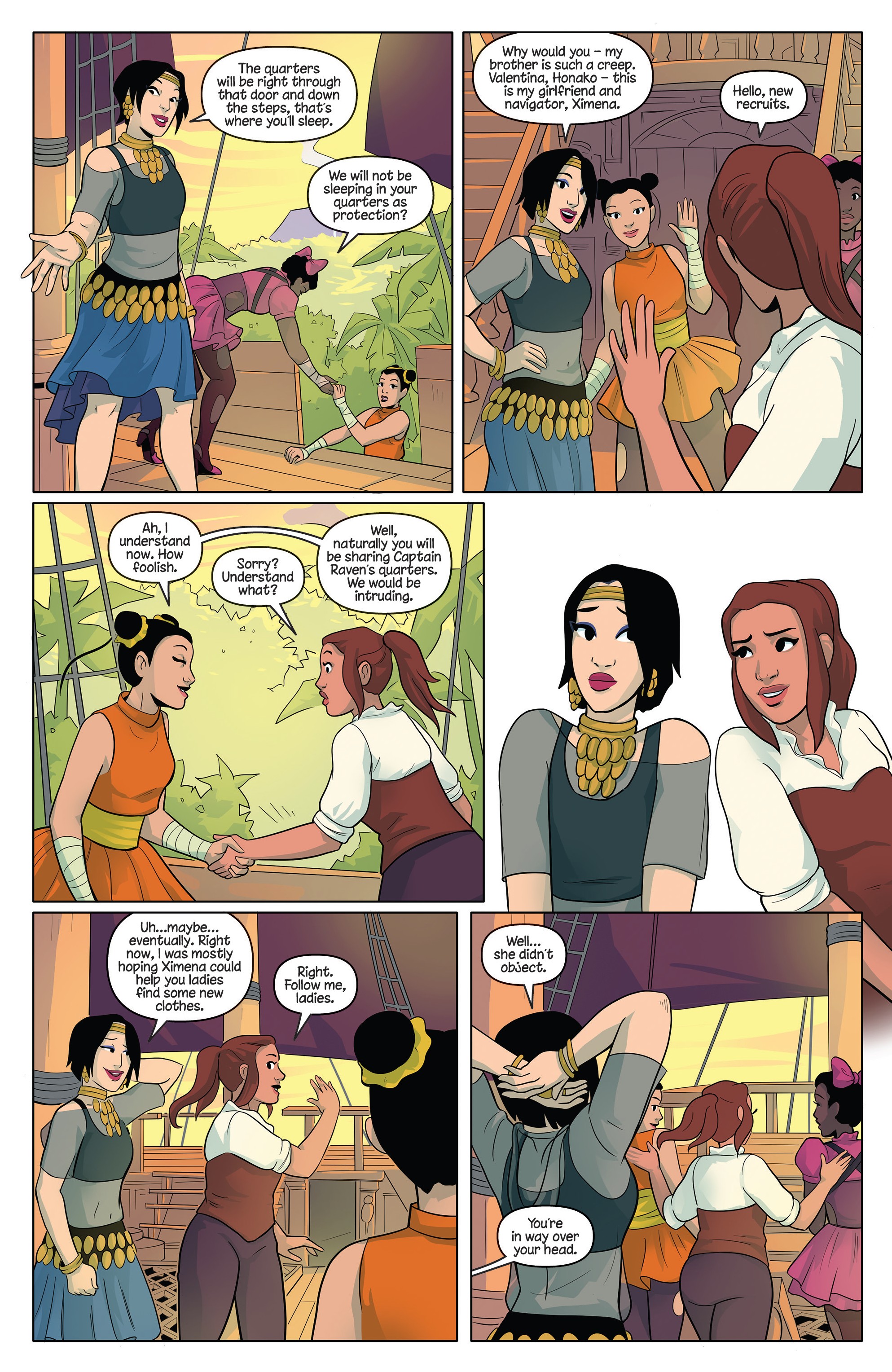 Read online Princeless Raven Year Two: Love and Revenge comic -  Issue # _TPB Assault On Golden Rock - 153