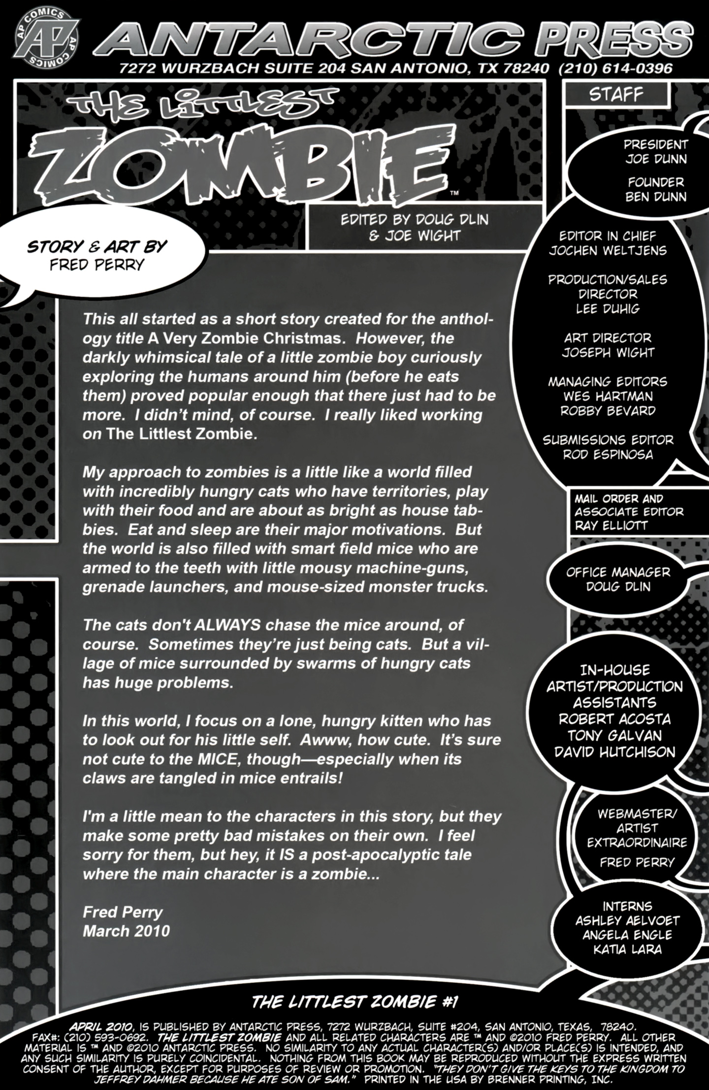 Read online The Littlest Zombie comic -  Issue #1 - 2