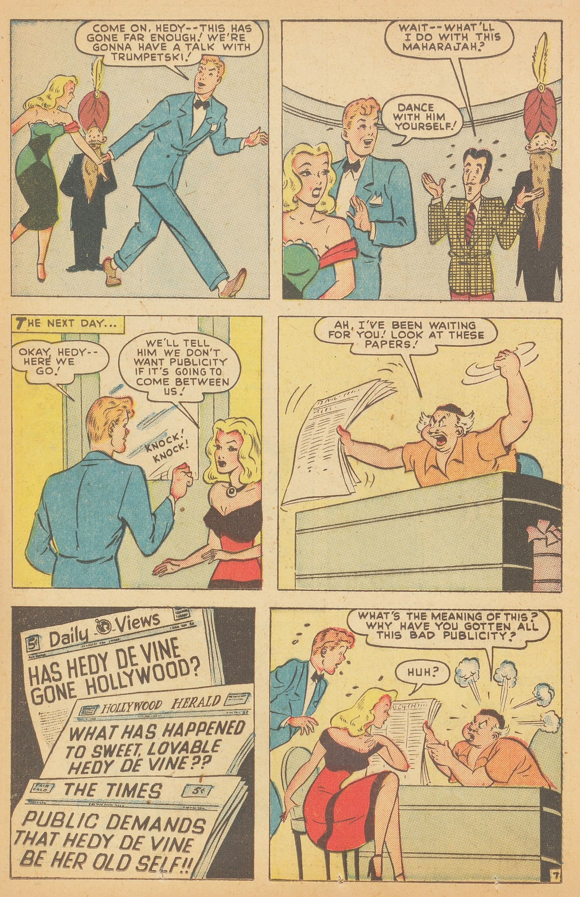 Read online Hedy Of Hollywood Comics comic -  Issue #36 - 18