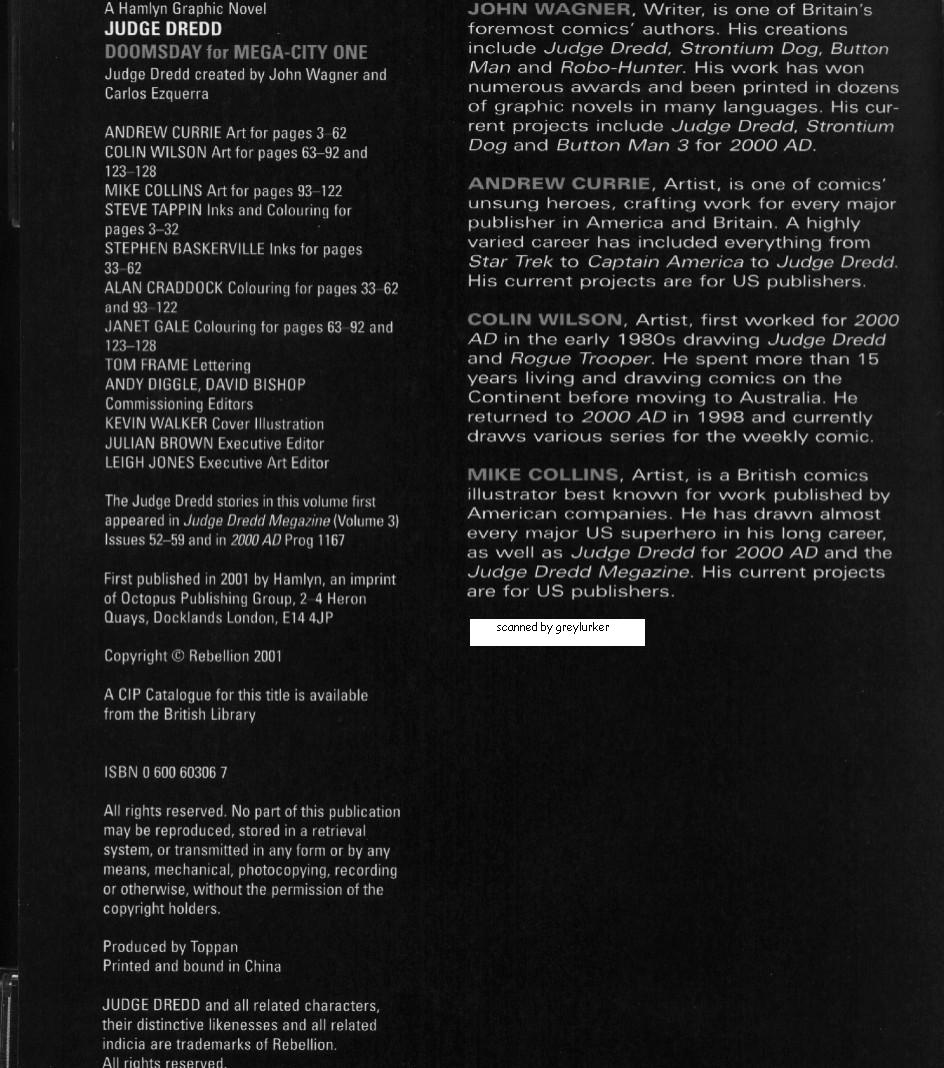 Read online Judge Dredd [Collections - Hamlyn | Mandarin] comic -  Issue # TPB Doomsday For Mega-City One - 2