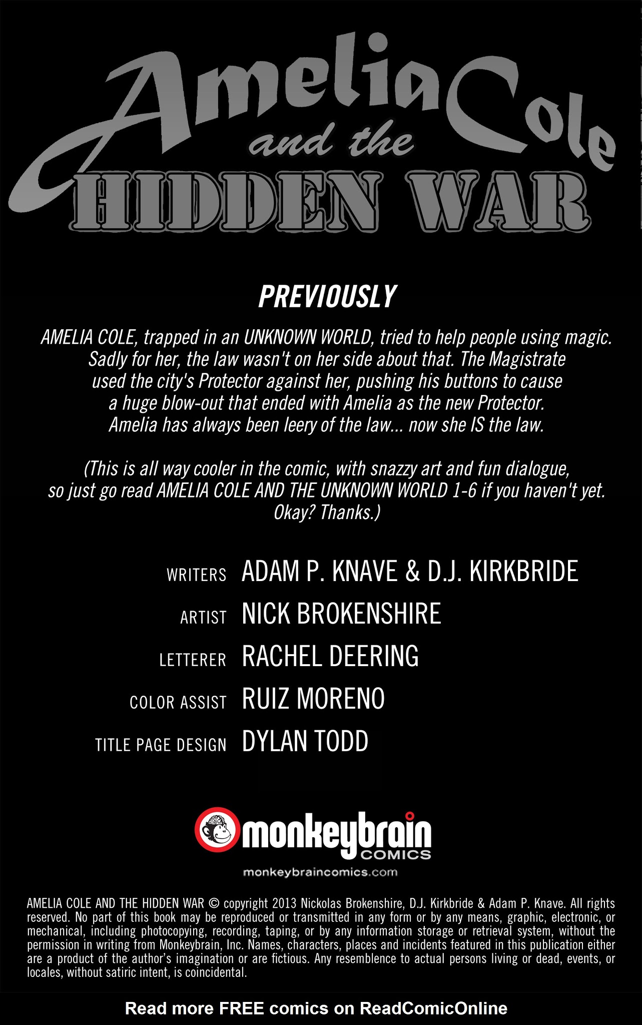 Read online Amelia Cole and the Hidden War comic -  Issue # TPB - 3