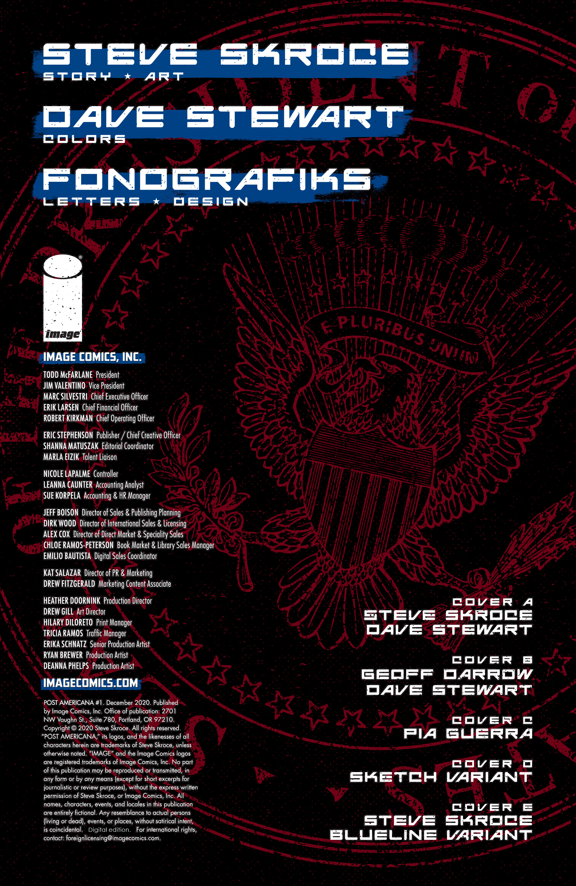 Read online Post Americana comic -  Issue #1 - 2