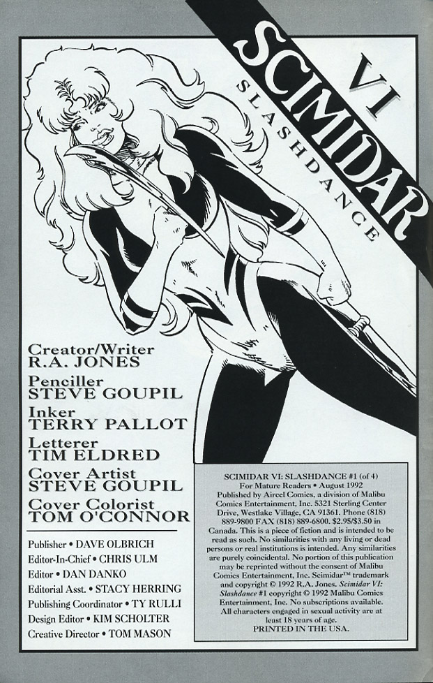Read online Scimidar Book VI: Slashdance comic -  Issue #1 - 2