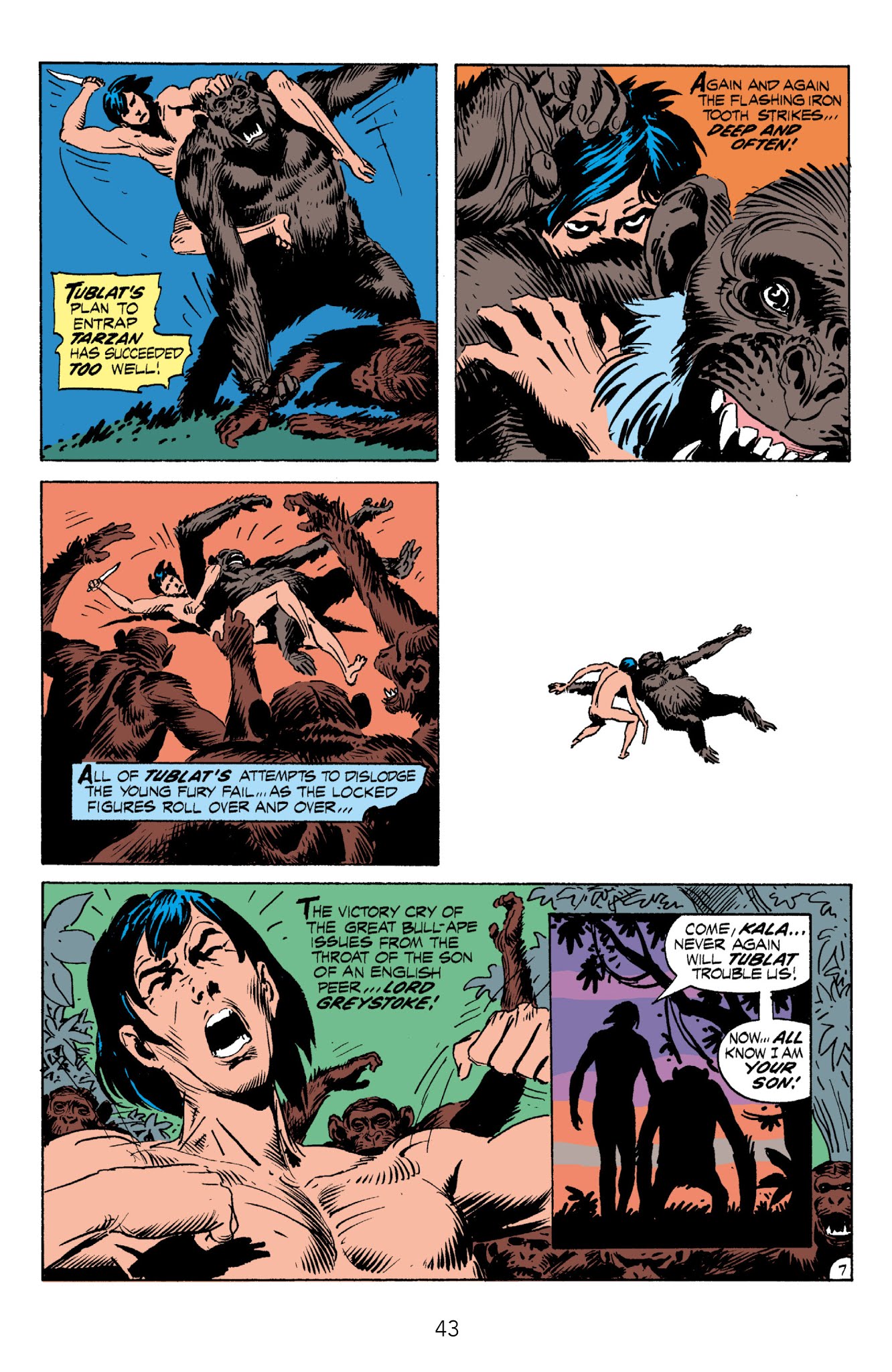 Read online Edgar Rice Burroughs' Tarzan The Joe Kubert Years comic -  Issue # TPB 1 (Part 1) - 44