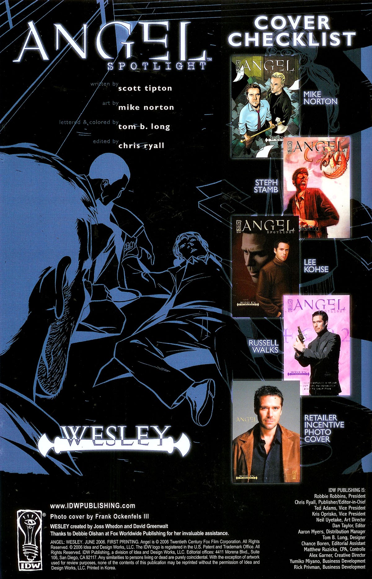Read online Angel Spotlight comic -  Issue #3 - 2