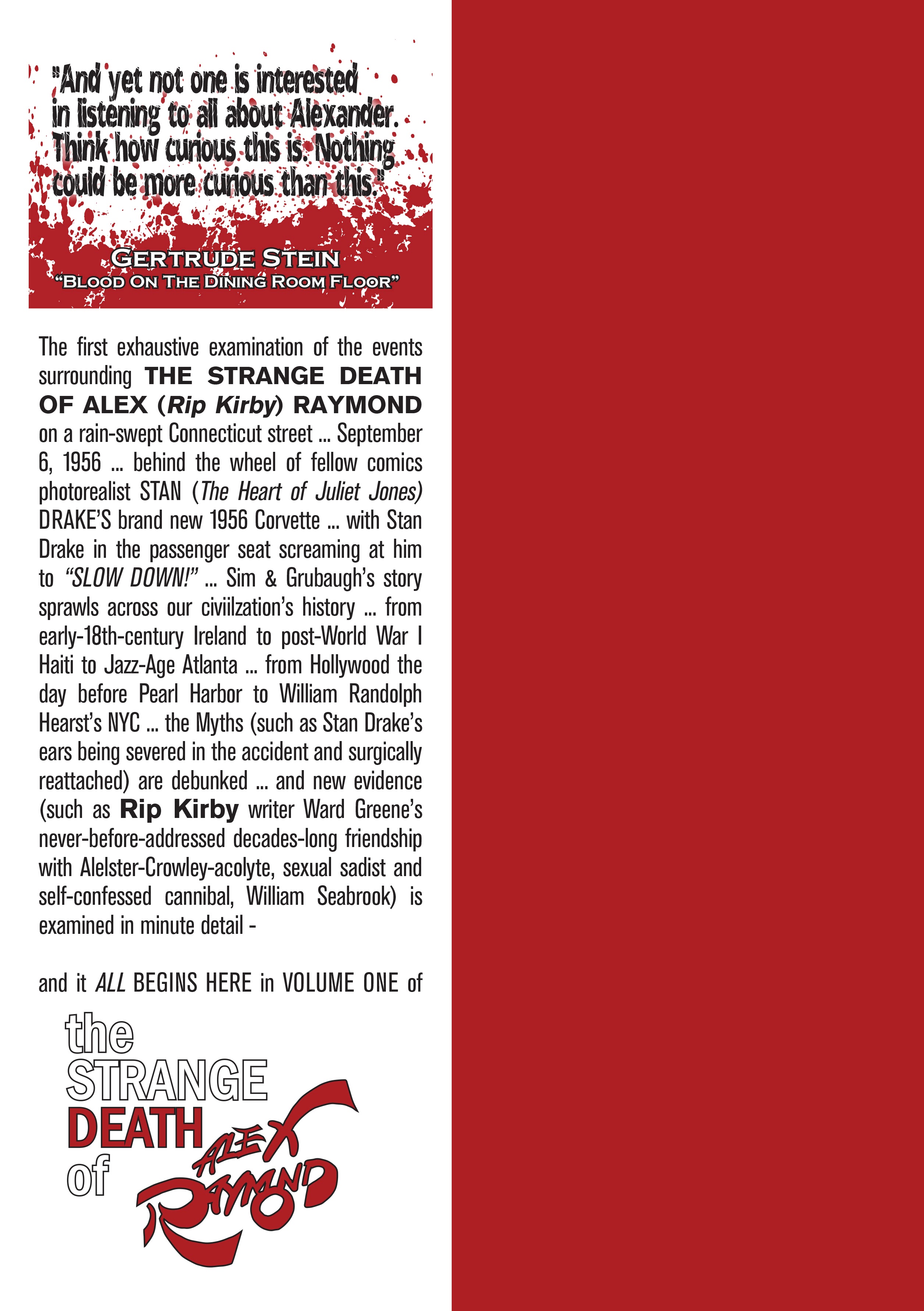 Read online The Strange Death Of Alex Raymond comic -  Issue # TPB - 2
