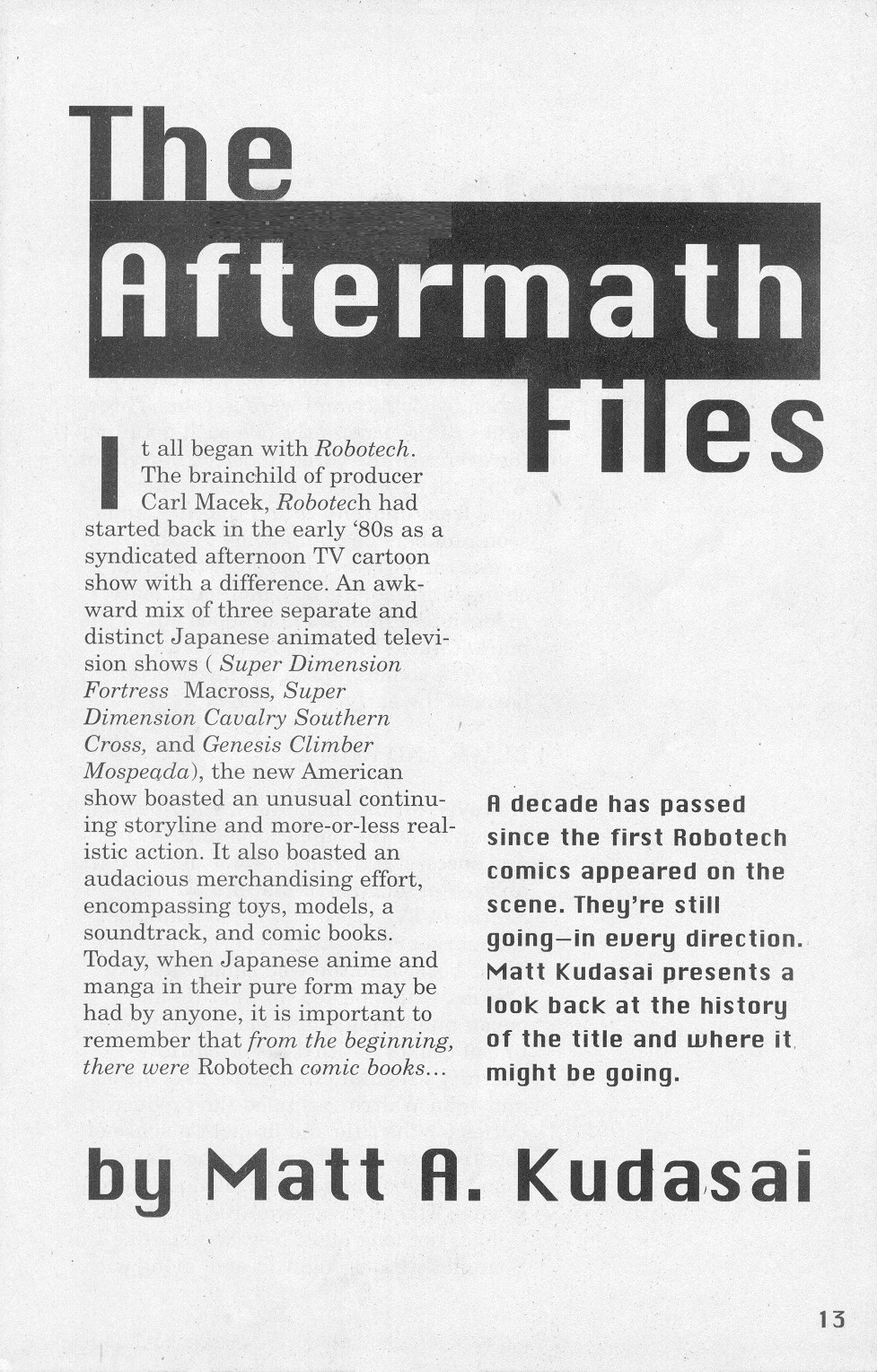 Read online Robotech Invid War: Aftermath comic -  Issue #13 - 15