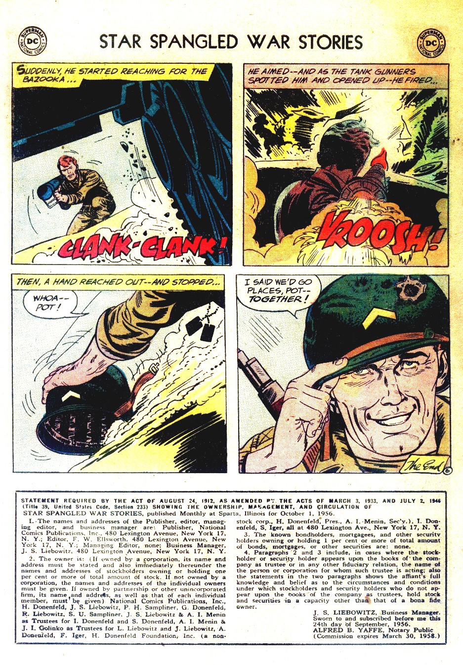 Read online Star Spangled War Stories (1952) comic -  Issue #55 - 32