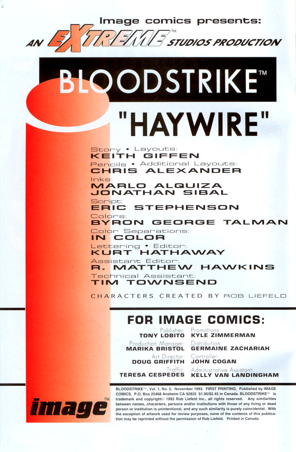 Read online Bloodstrike (1993) comic -  Issue #5 - 2